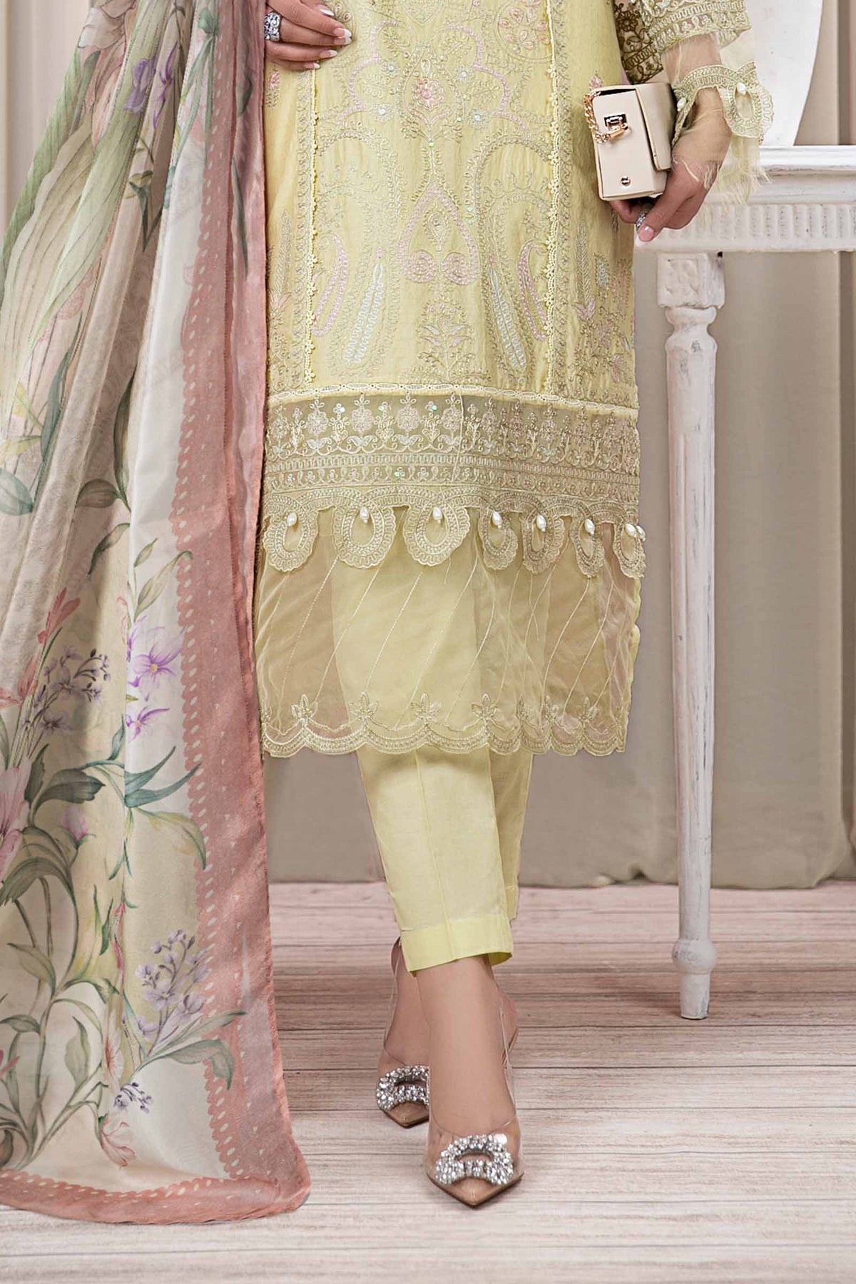 3 Piece Dyed Self Jacquard Suit