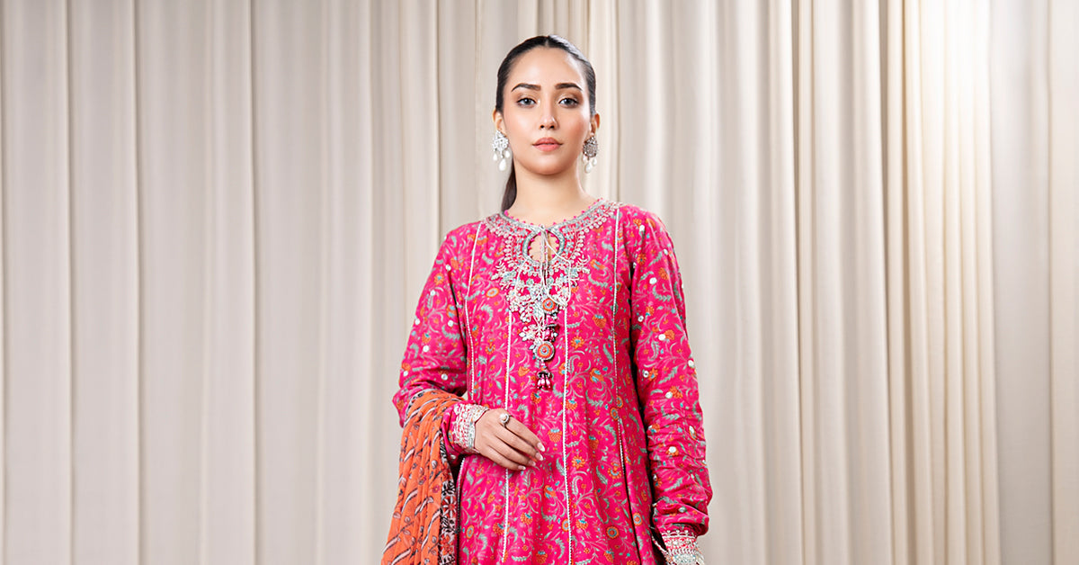3 Piece Embroidered Lawn Suit