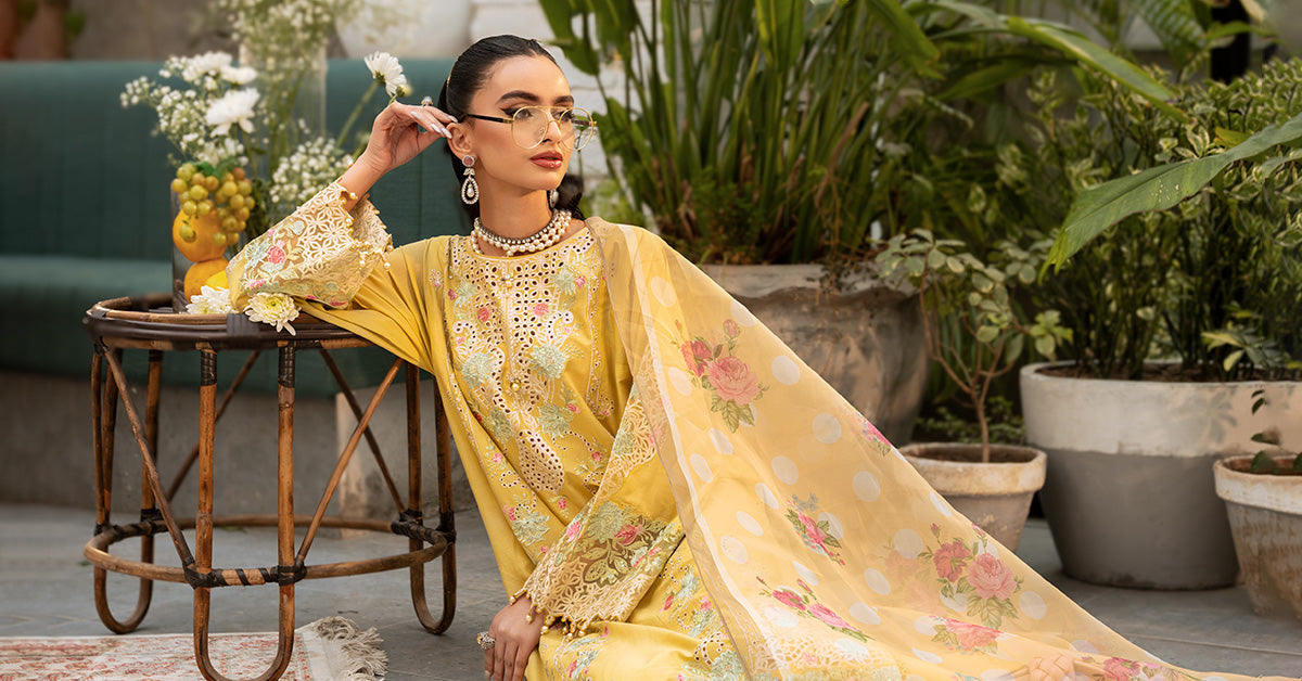 3 Piece Embroidered Lawn Suit