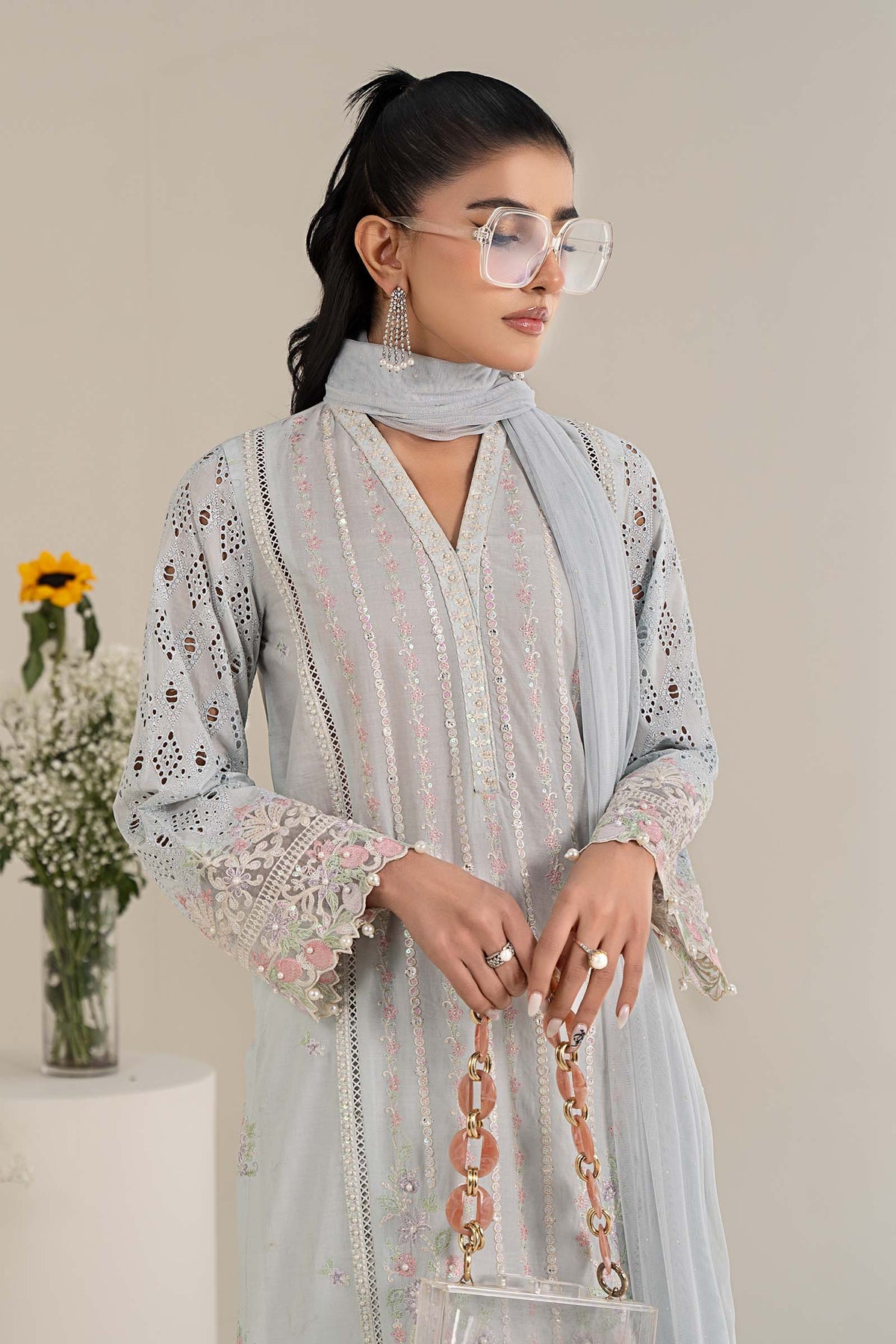3 Piece Embroidered Lawn Suit