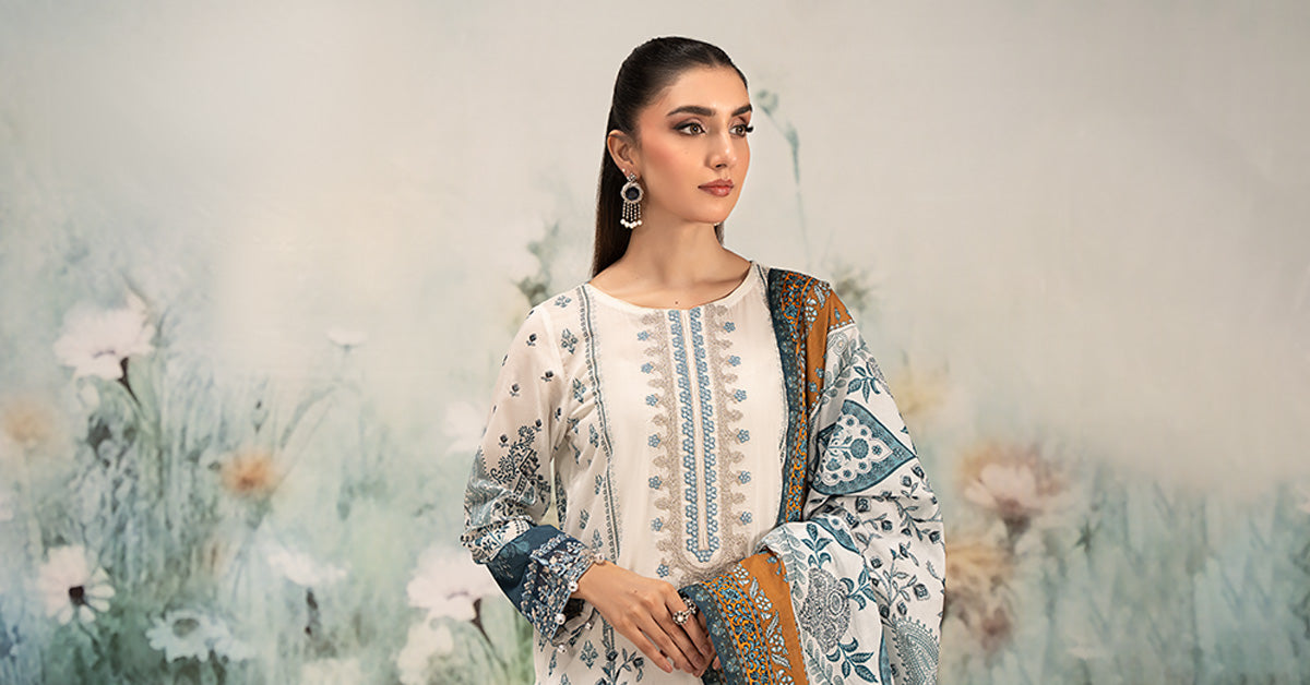 3 Piece Embroidered Lawn Suit