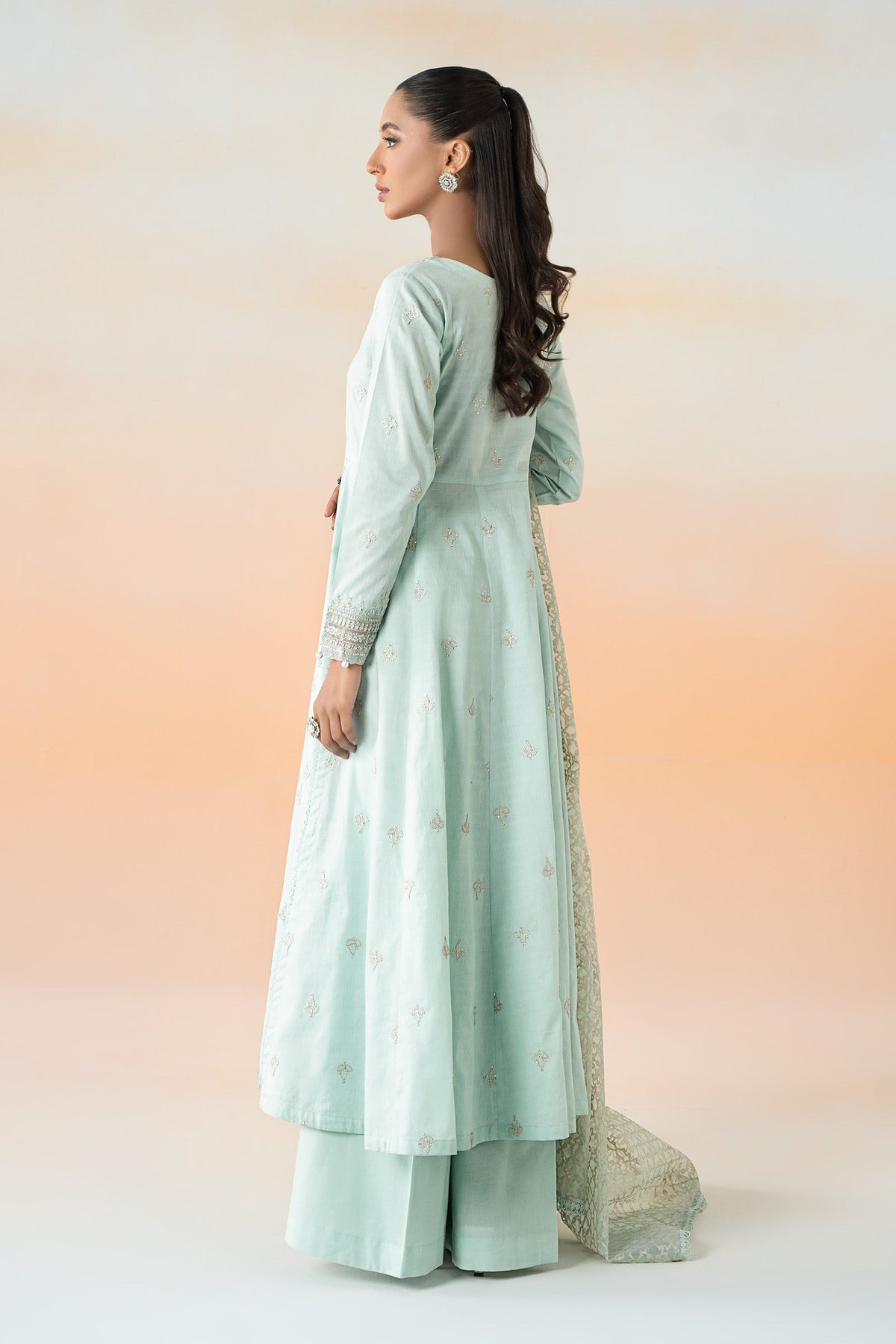 3 Piece Embroidered Dobby Lawn Suit