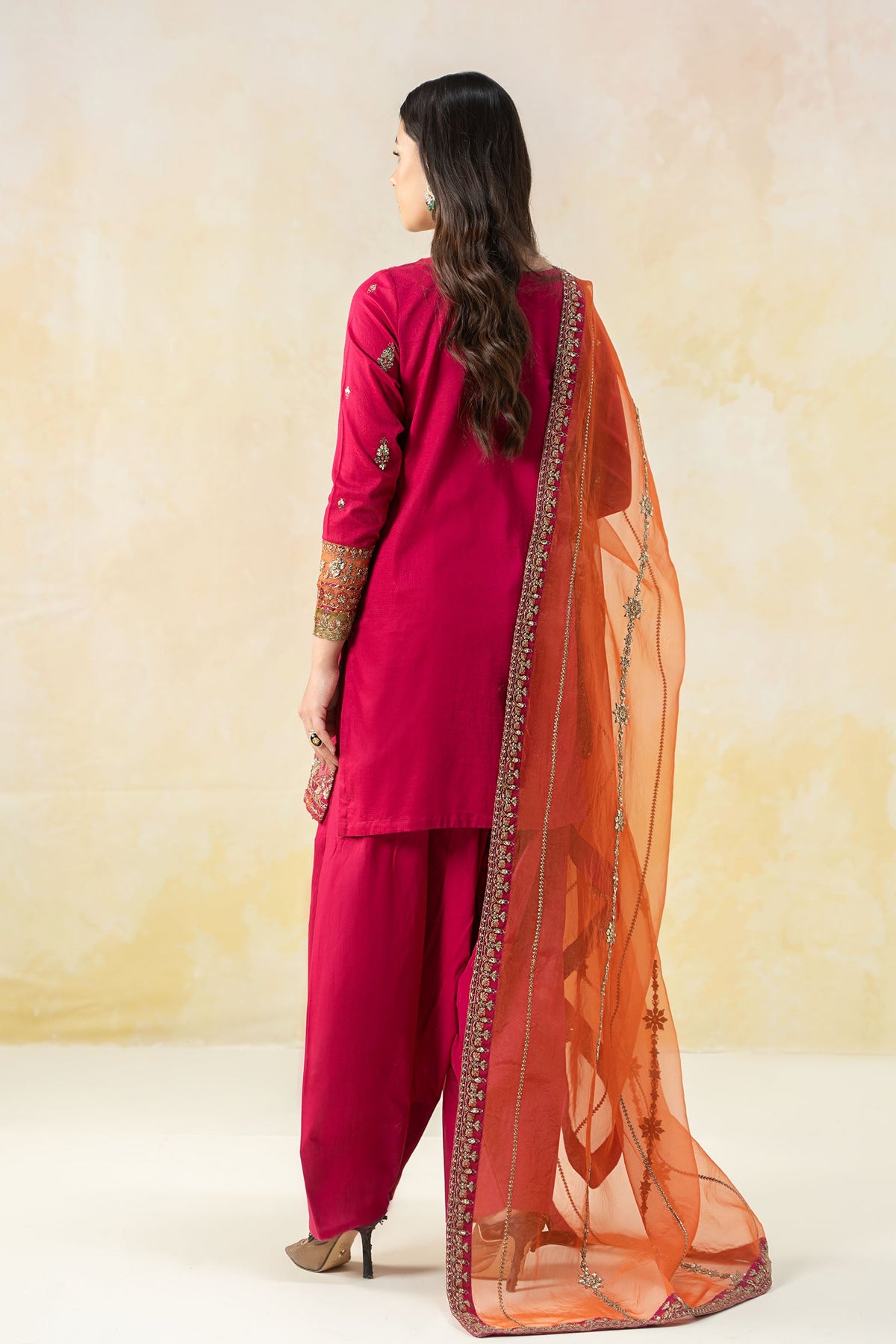 3 Piece Embroidered Dobby Lawn Suit