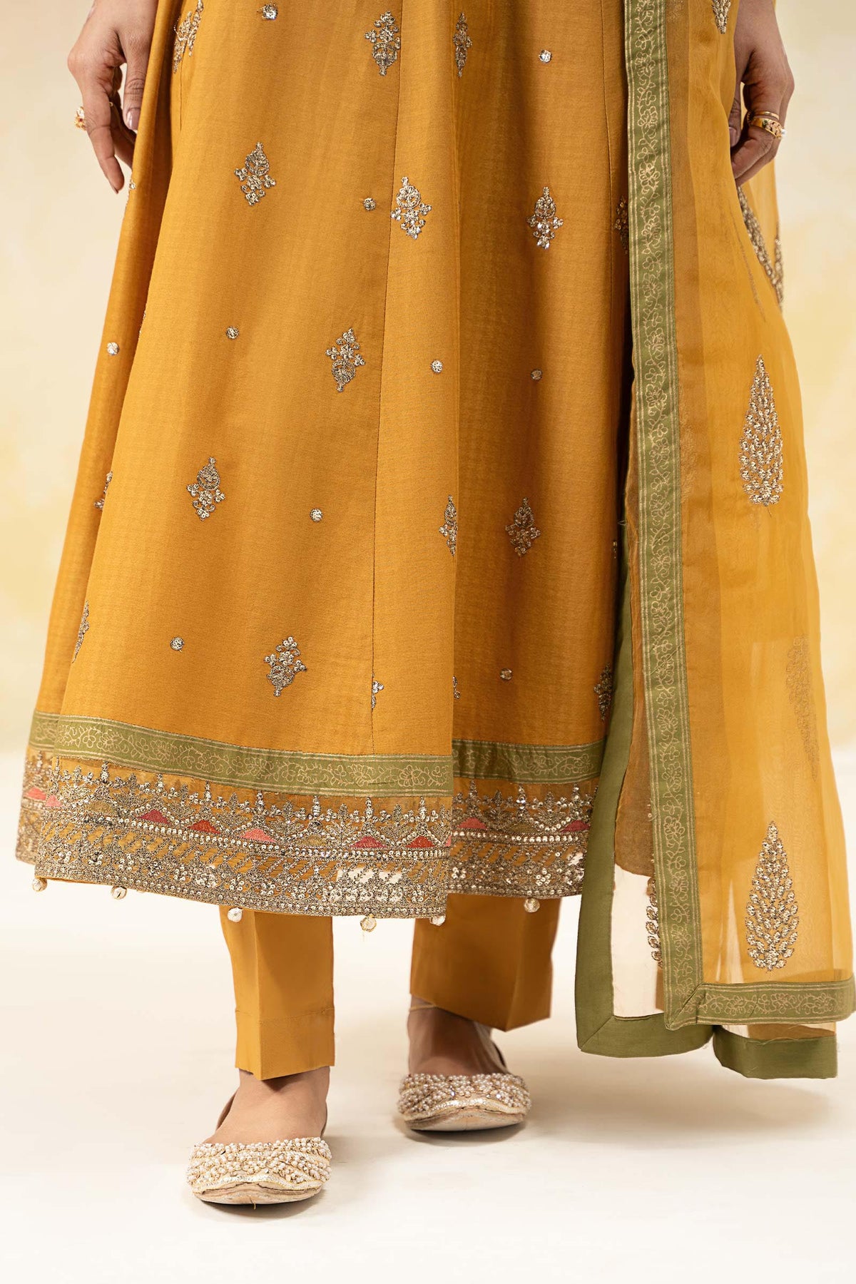 3 Piece Embroidered Doby Lawn Suit