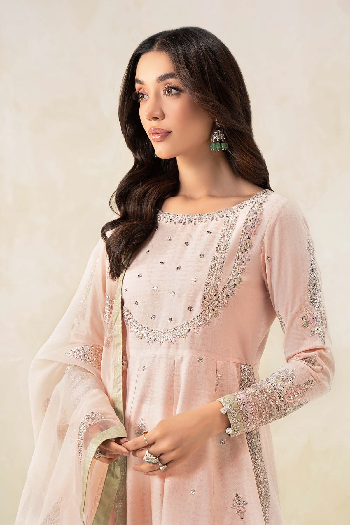 3 Piece Embroidered Doby Lawn Suit