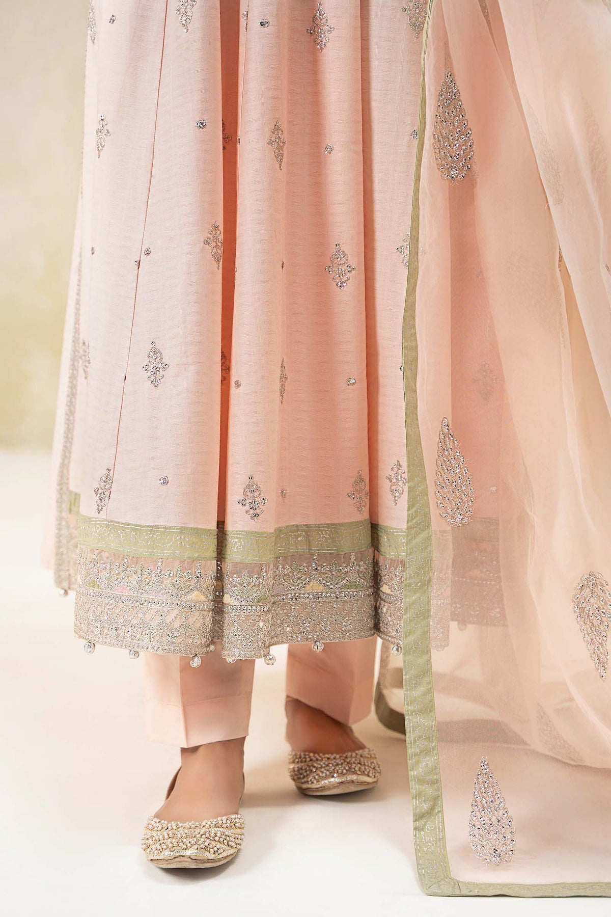 3 Piece Embroidered Doby Lawn Suit