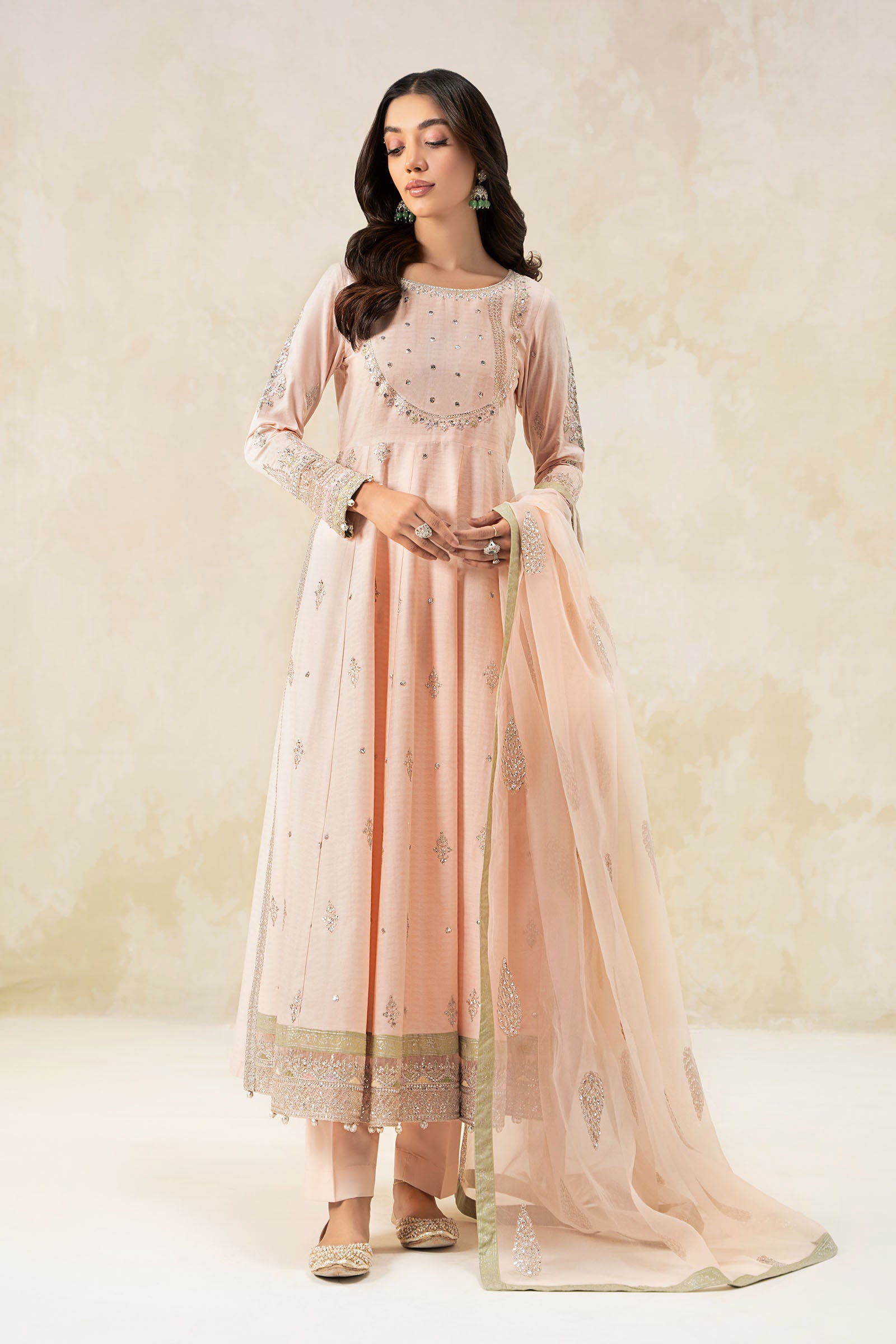 3 Piece Embroidered Doby Lawn Suit