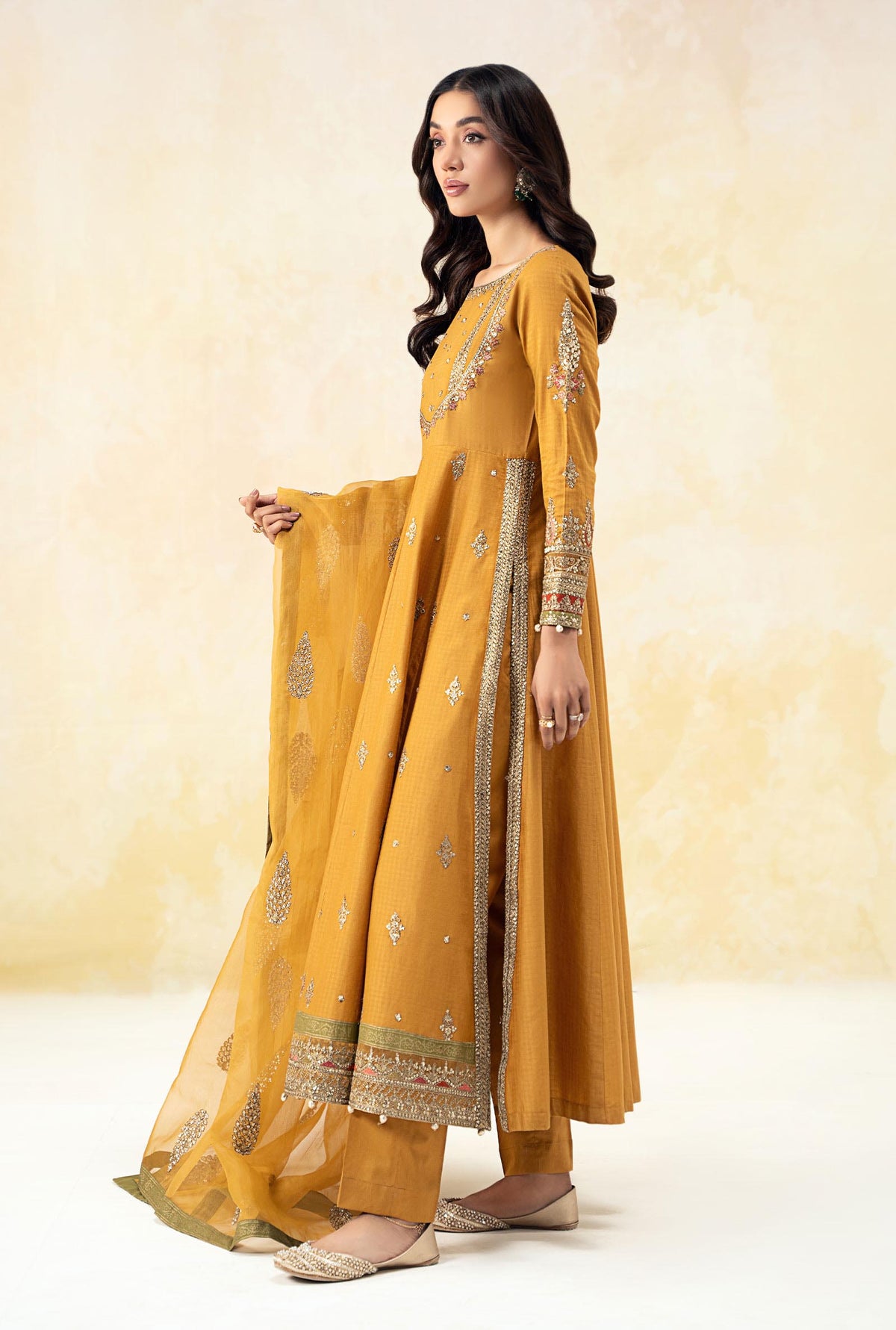 3 Piece Embroidered Doby Lawn Suit