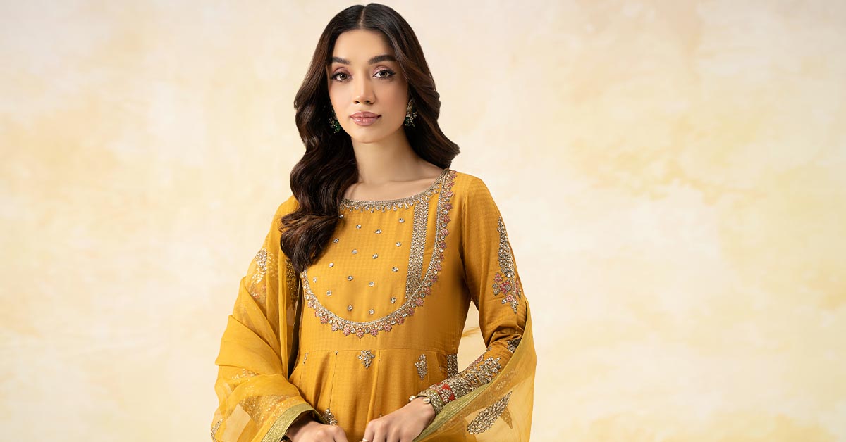 3 Piece Embroidered Doby Lawn Suit