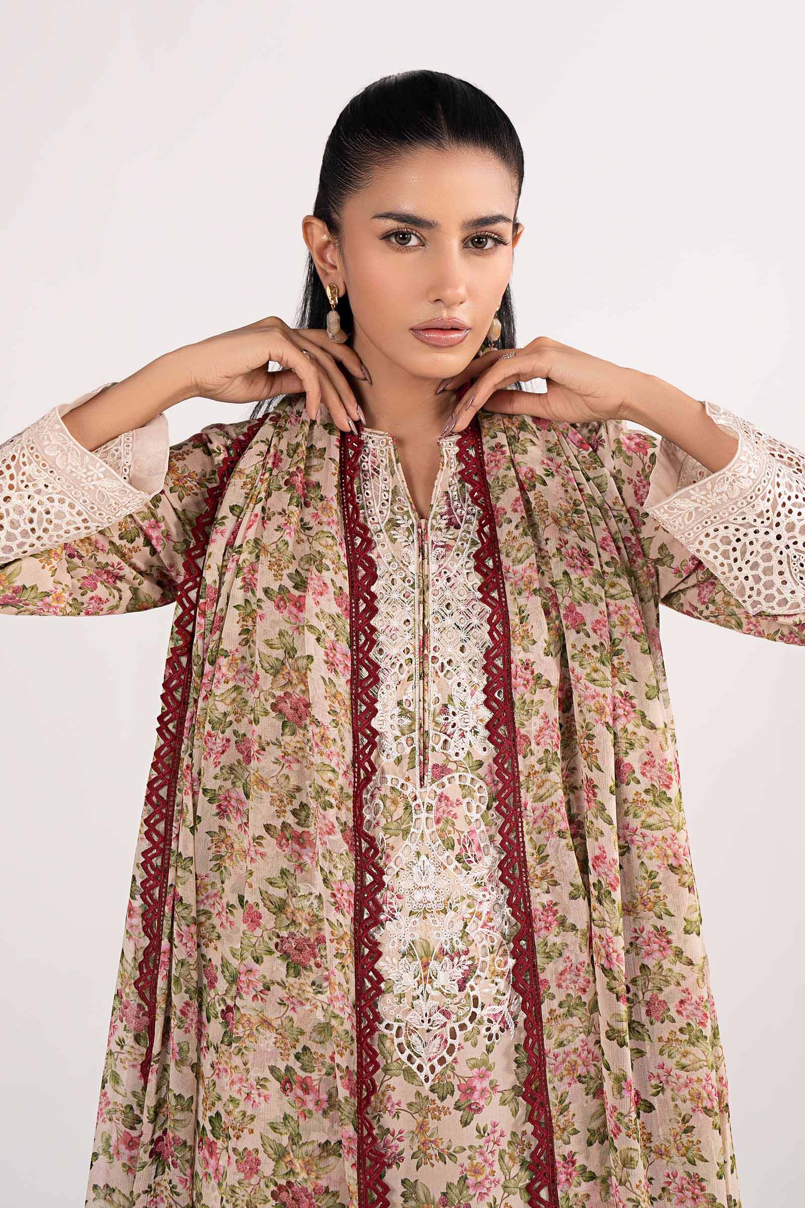 3 Piece Embroidered Lawn Suit
