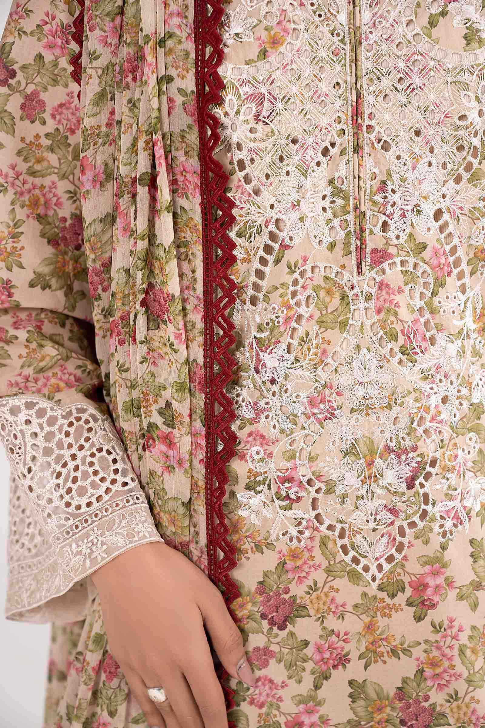 3 Piece Embroidered Lawn Suit