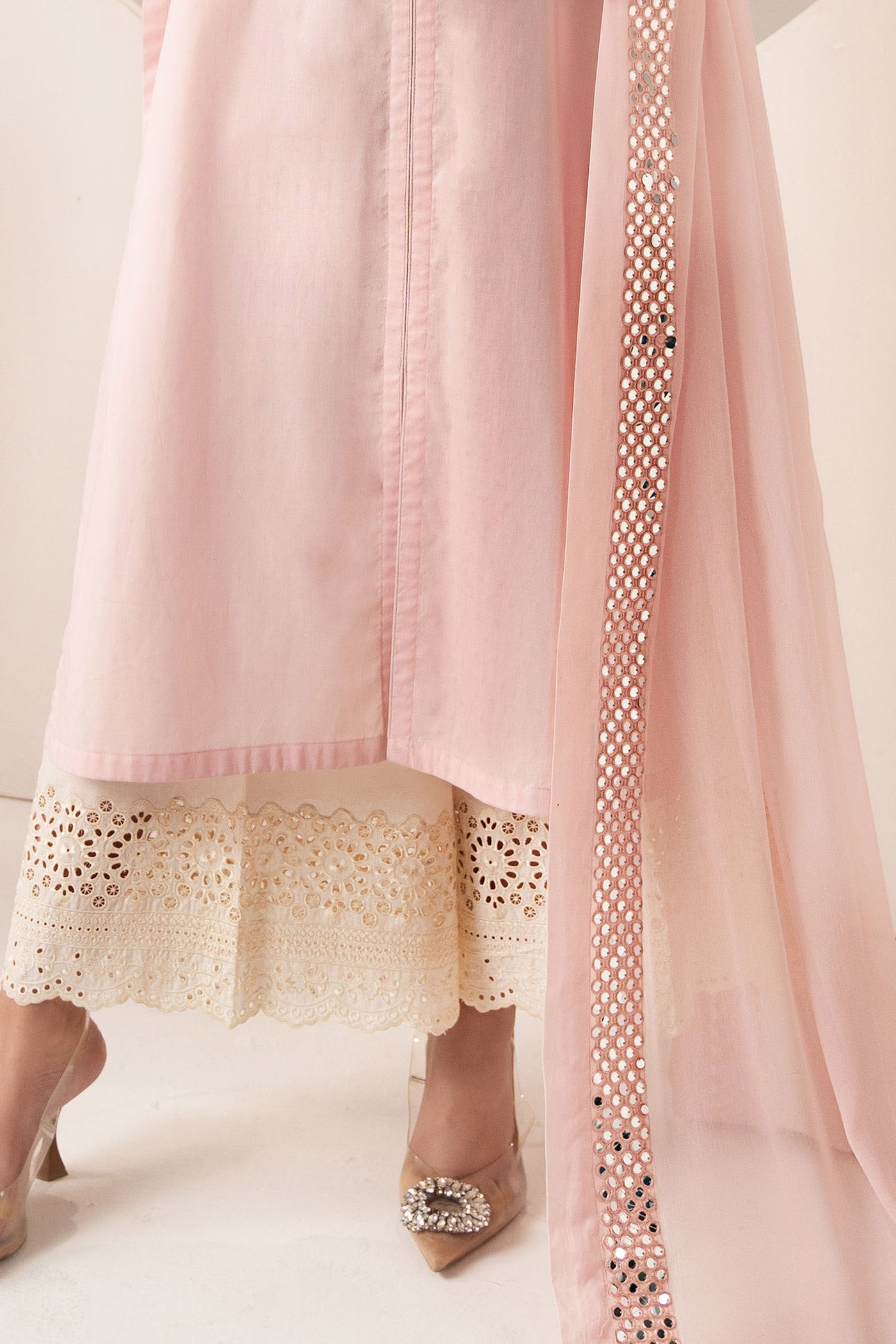3 Piece Embroidered Dobby Lawn Suit