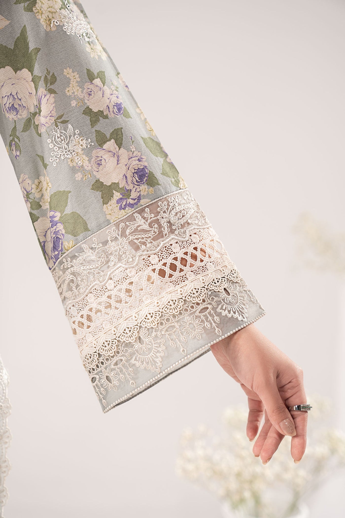 3 Piece Embroidered Dobby Lawn Suit