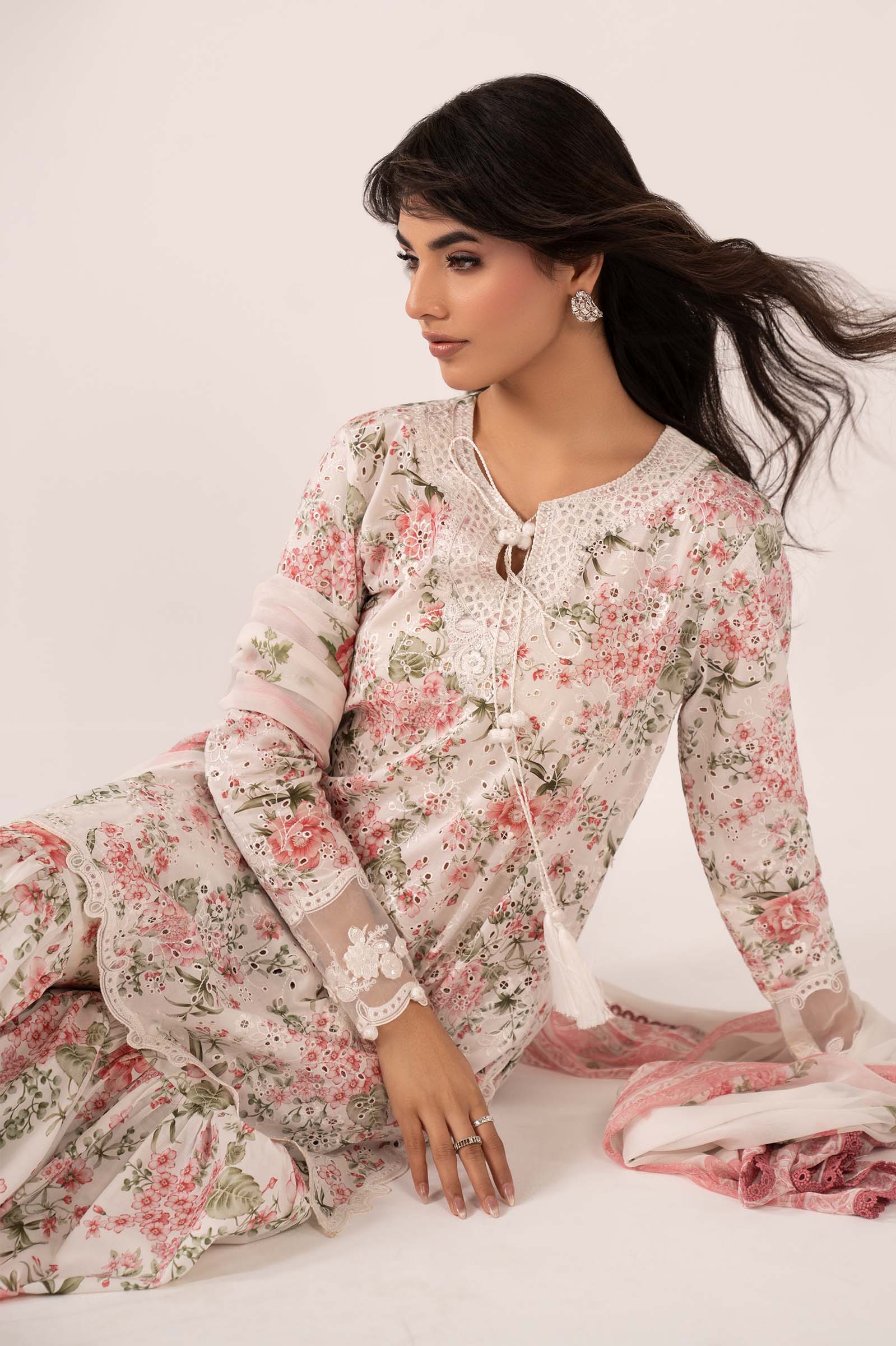 Shoot Stitched Luxe Eid Schiffli Laserkari '26 - D1-A - Style B