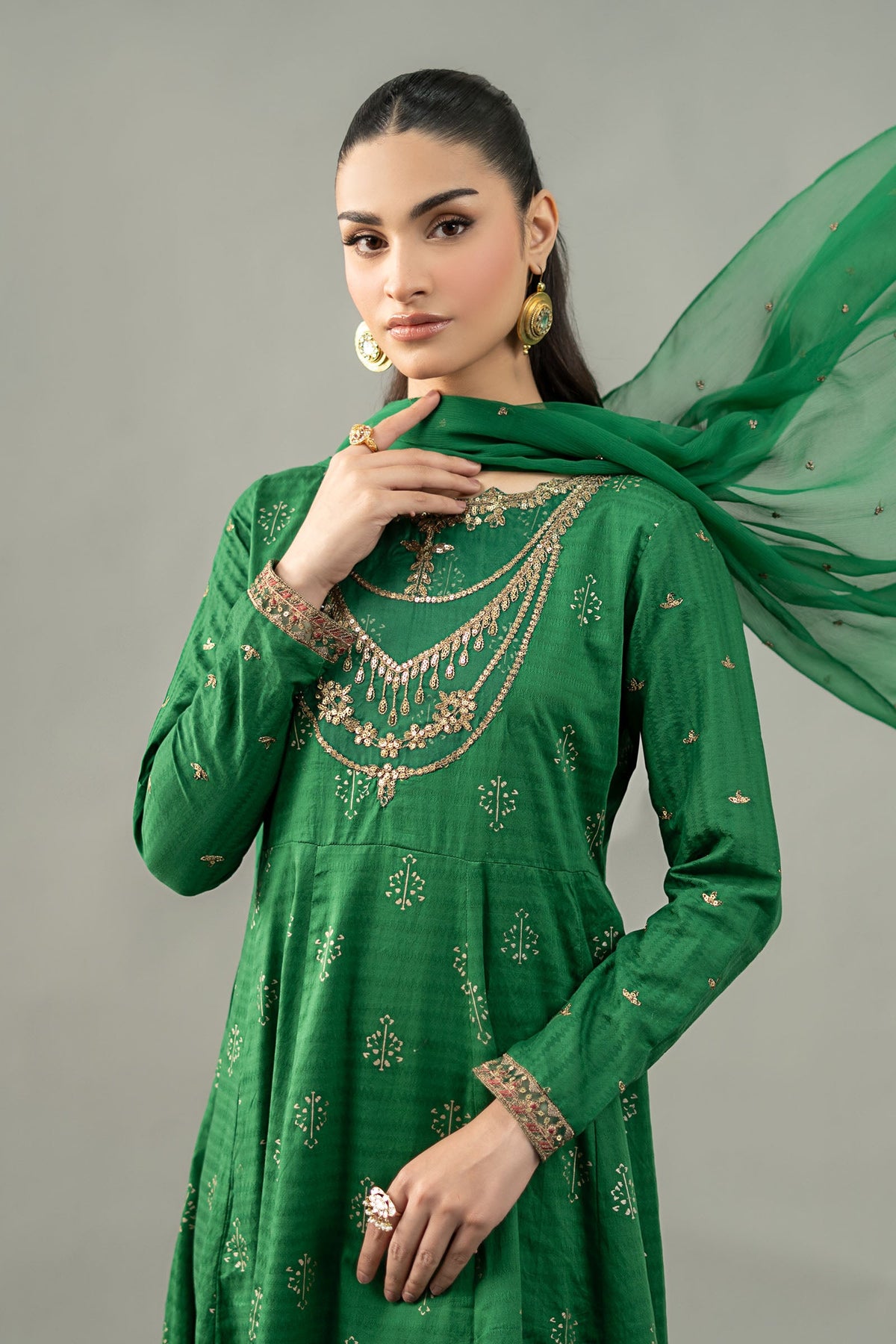 3 Piece Embroidered Suit