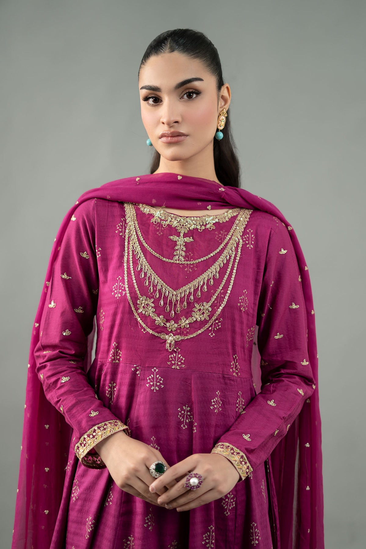 3 Piece Embroidered Suit