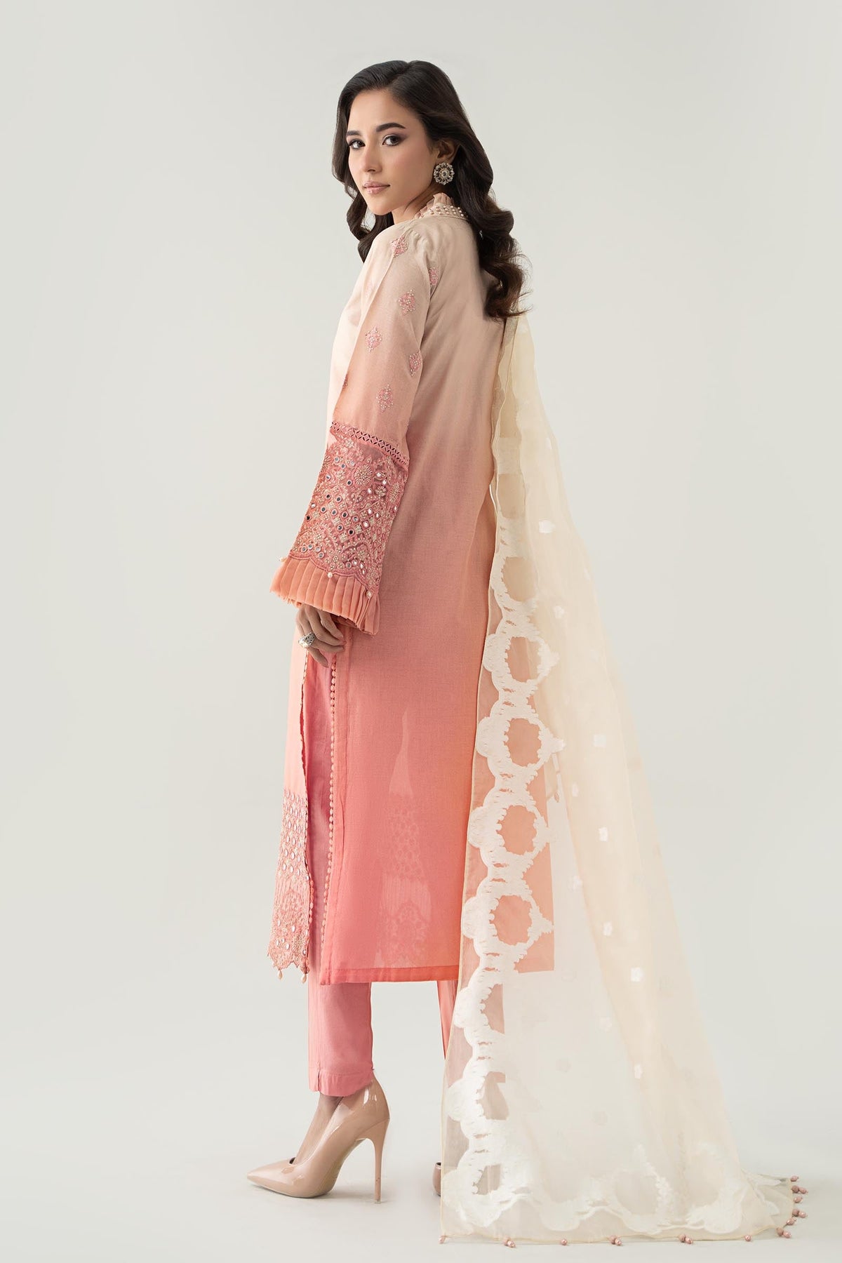 3 Piece Dyed Lawn Suit