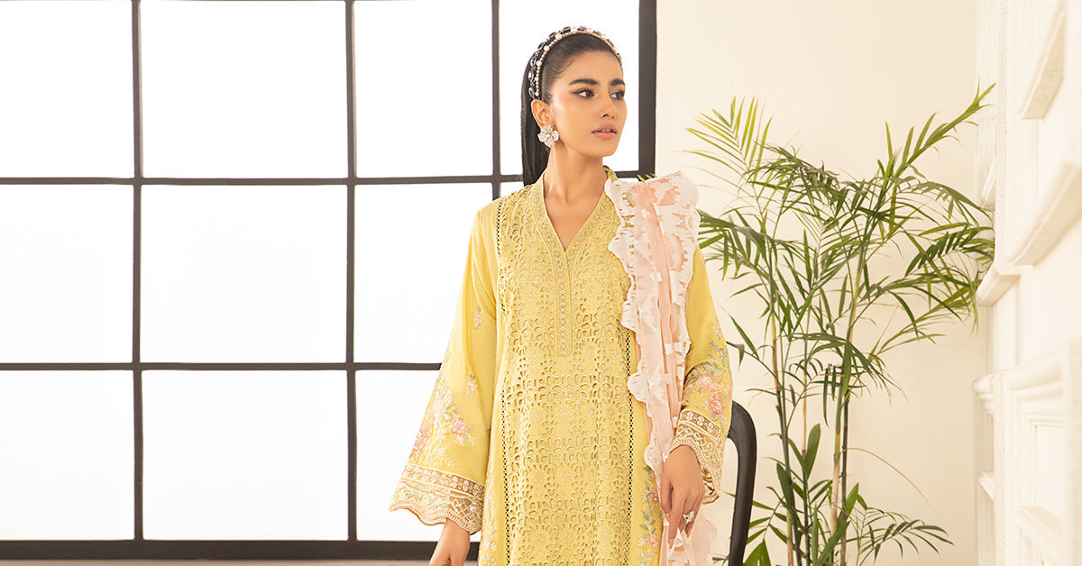 3 Piece Embroidered Lawn Suit