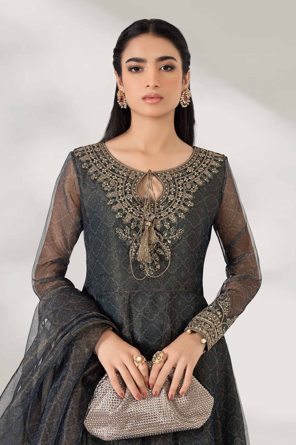 3 Piece Printed Polyester Cotton Suit