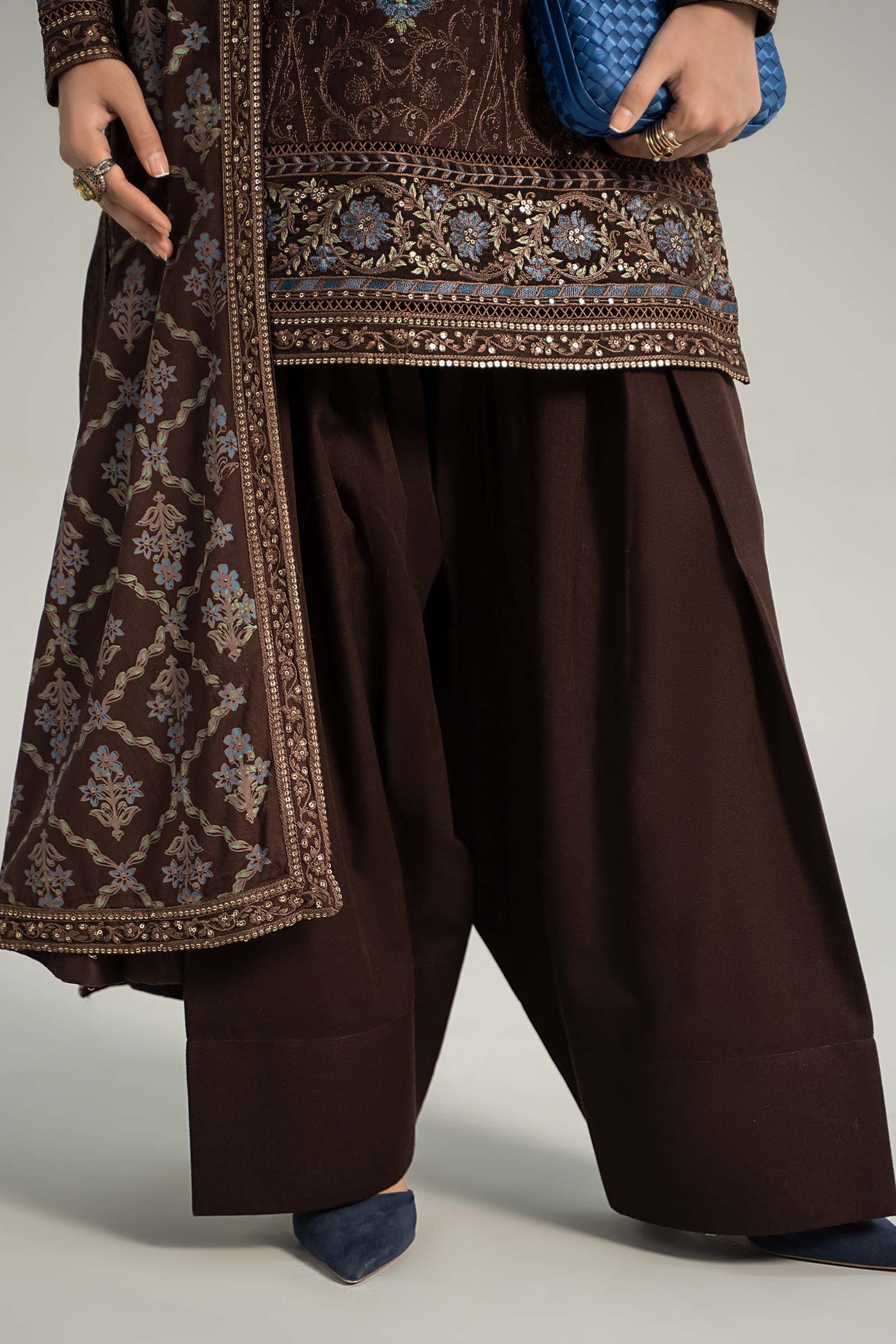 Embellished Velvet Pants (As Shown)