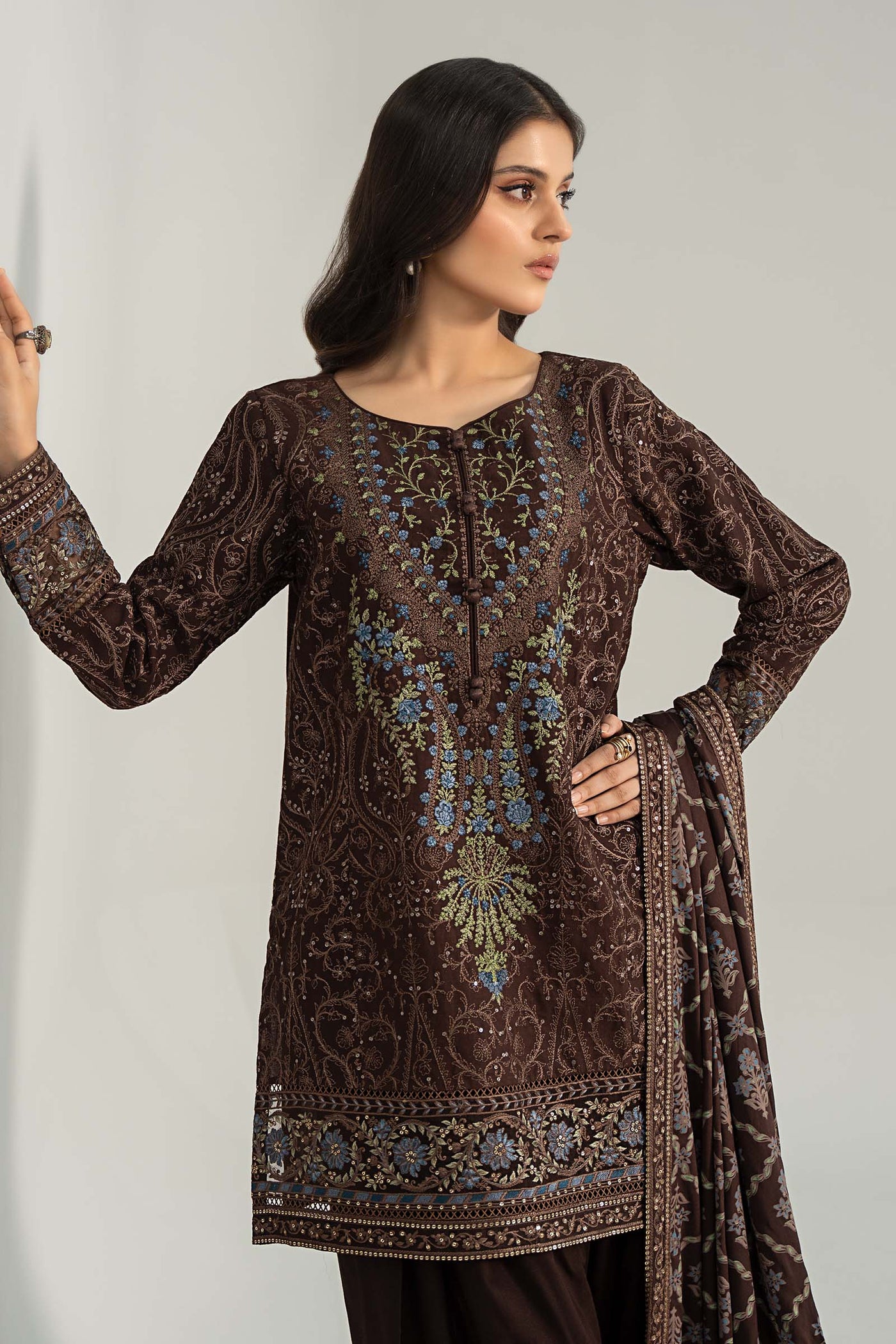 Embellished Velvet Pants (As Shown)