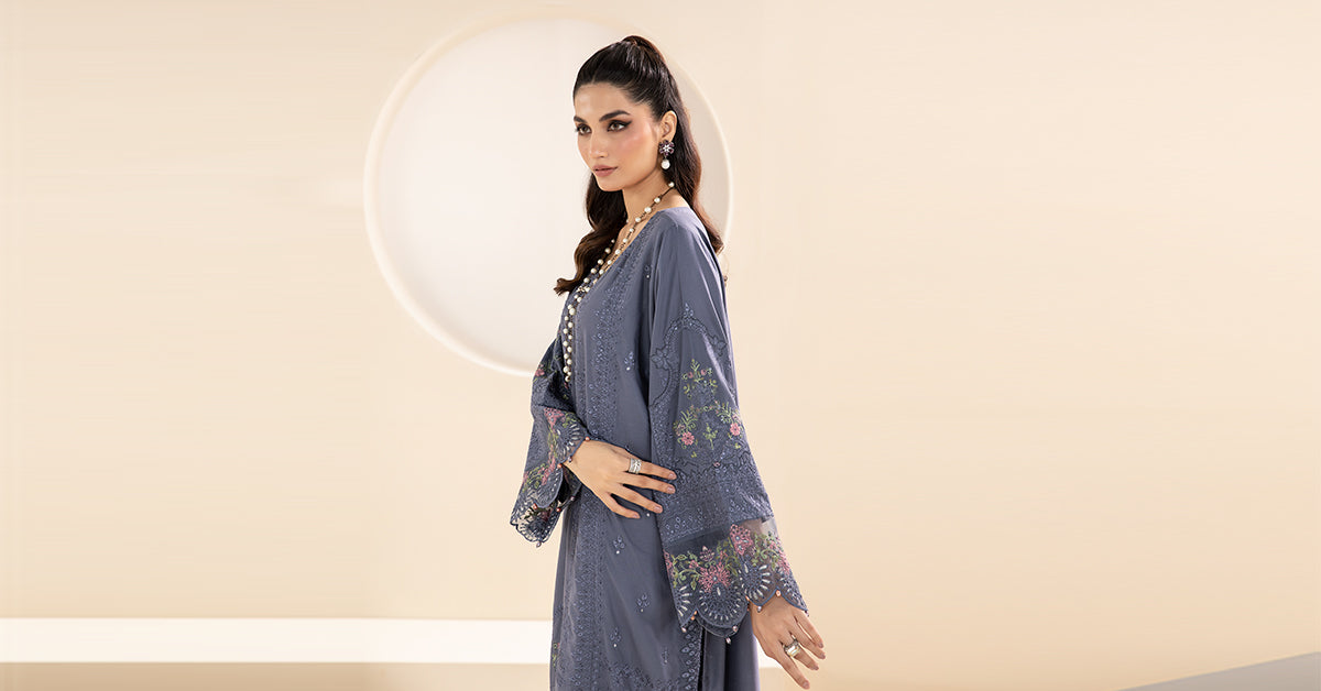 Embroidered Organza Dupatta (as Shown)