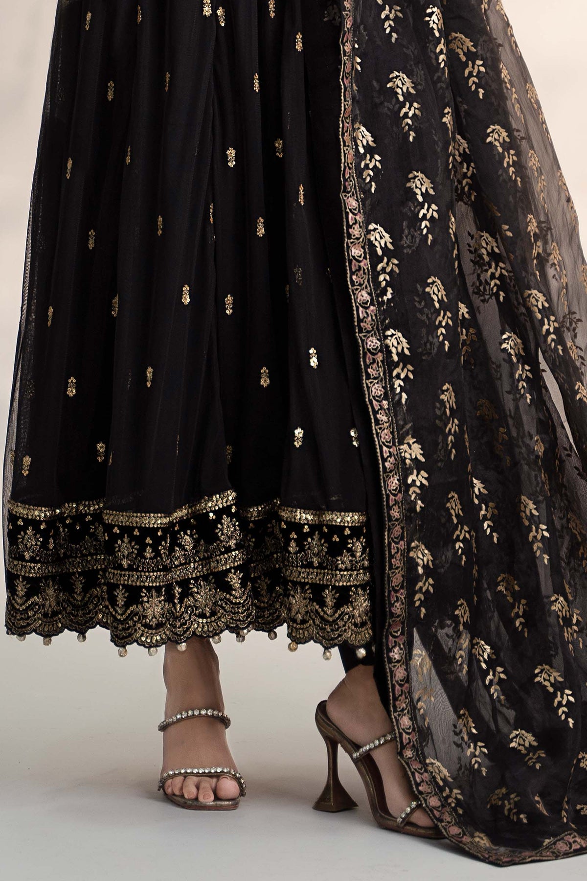 3 Piece Embroidered Linen Suit