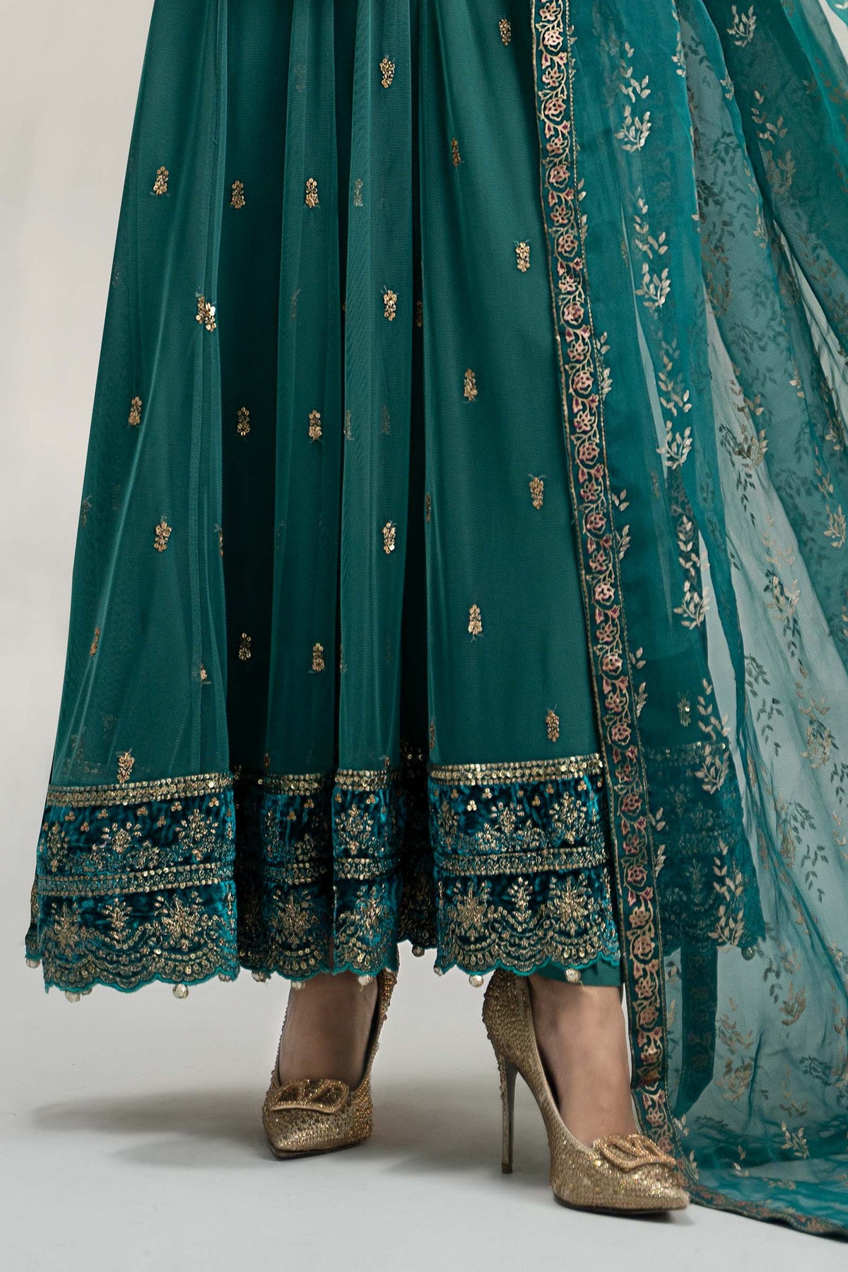 3 Piece Embroidered Linen Suit