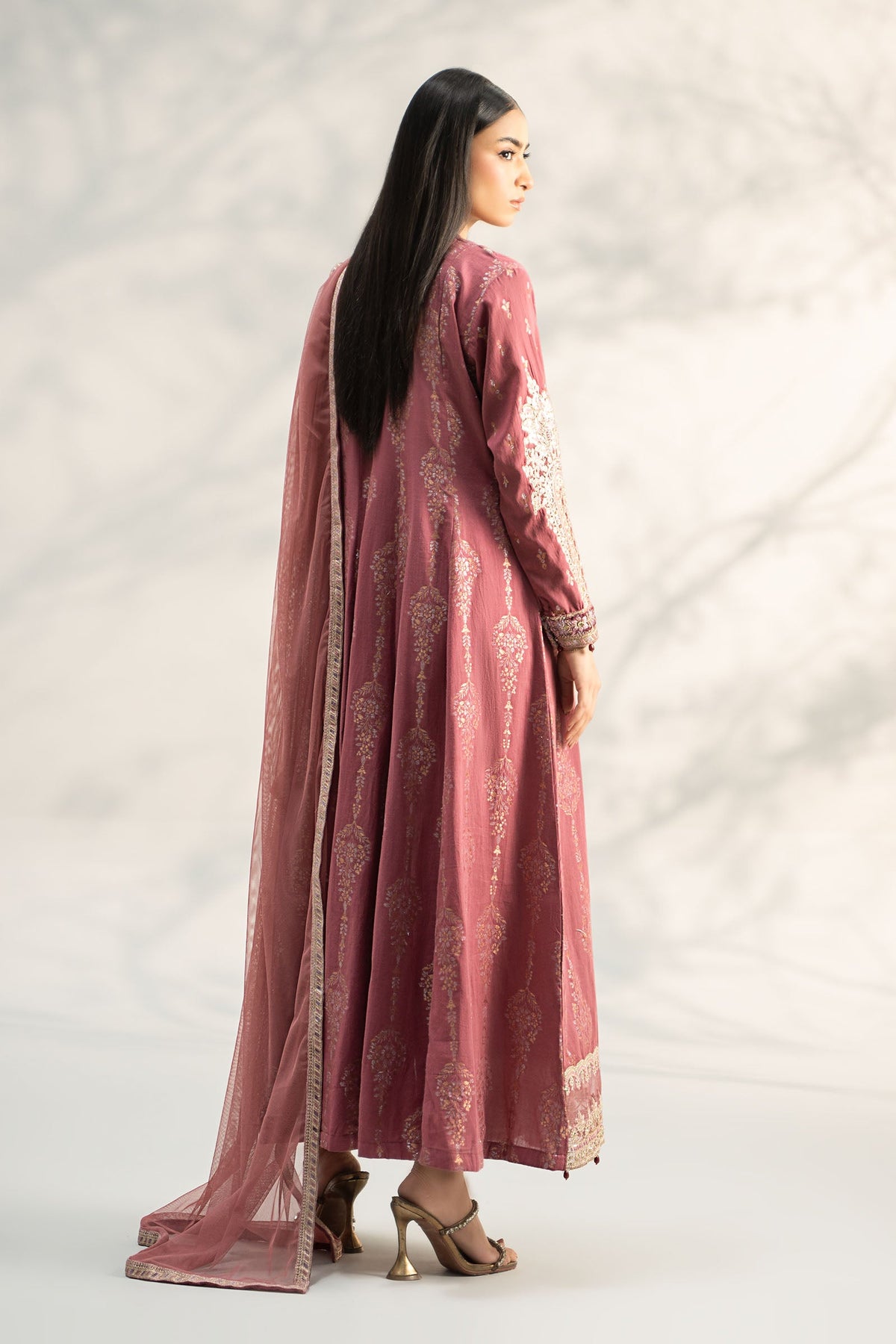 3 Piece Embroidered Jacquard Suit