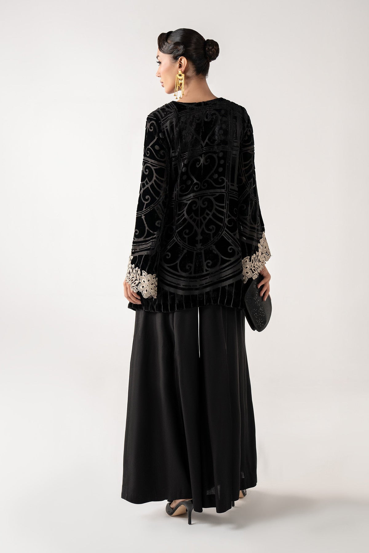 3 Piece Embroidered Palachi Suit