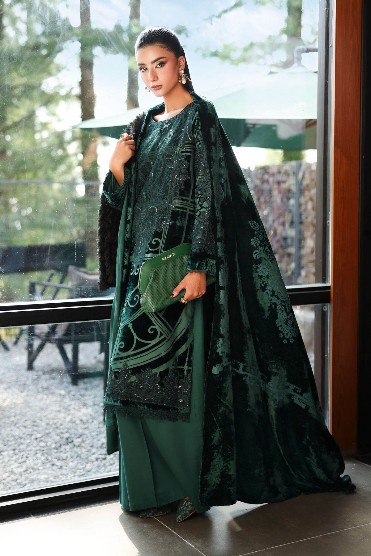 3 Piece Embroidered Palachi Suit