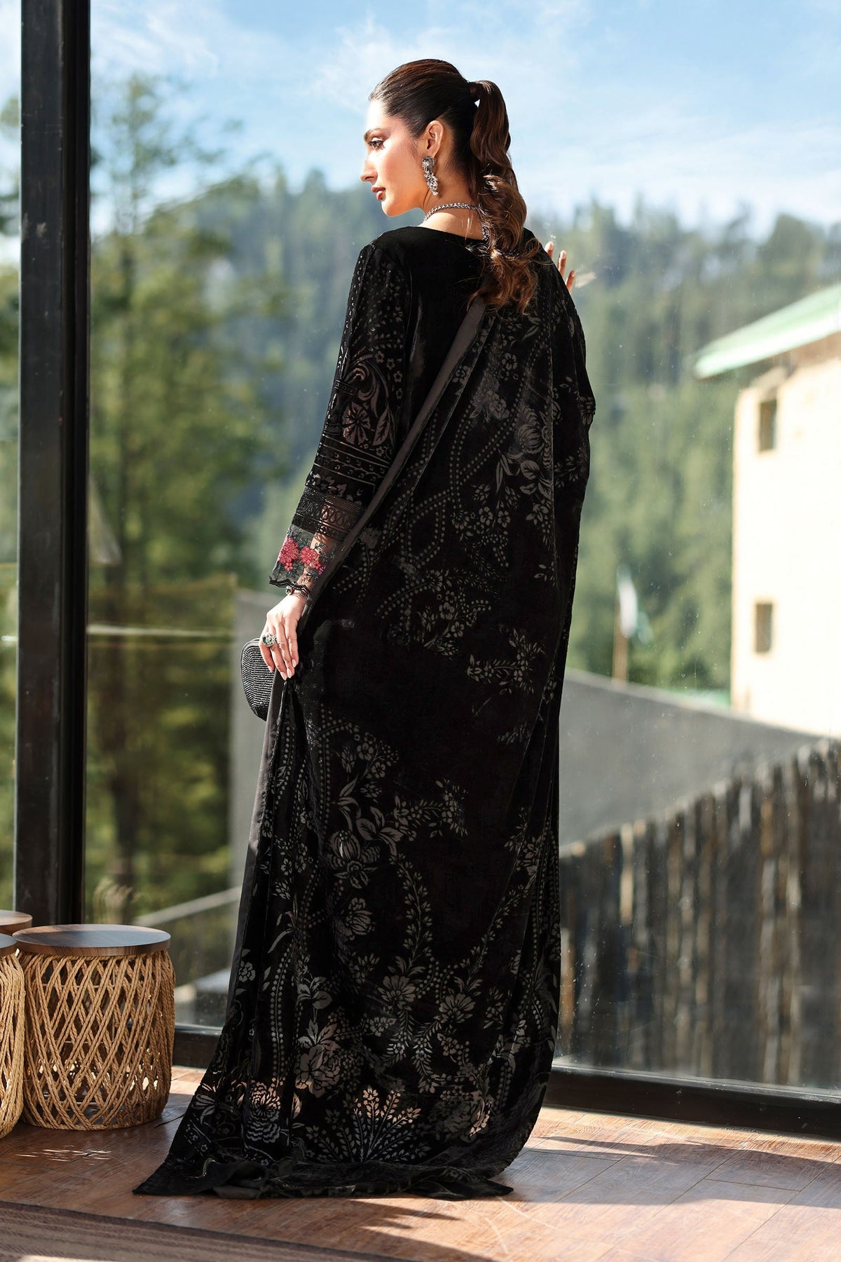 3 Piece Embroidered Palachi Suit