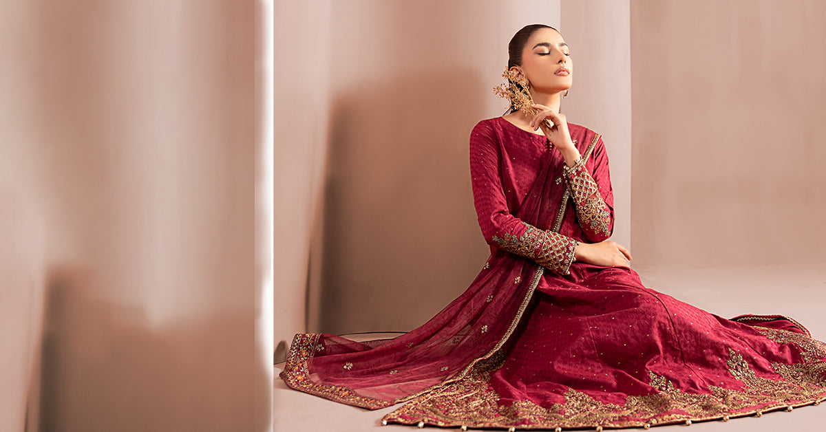 3 Piece Embroidered Filament Viscose Suit