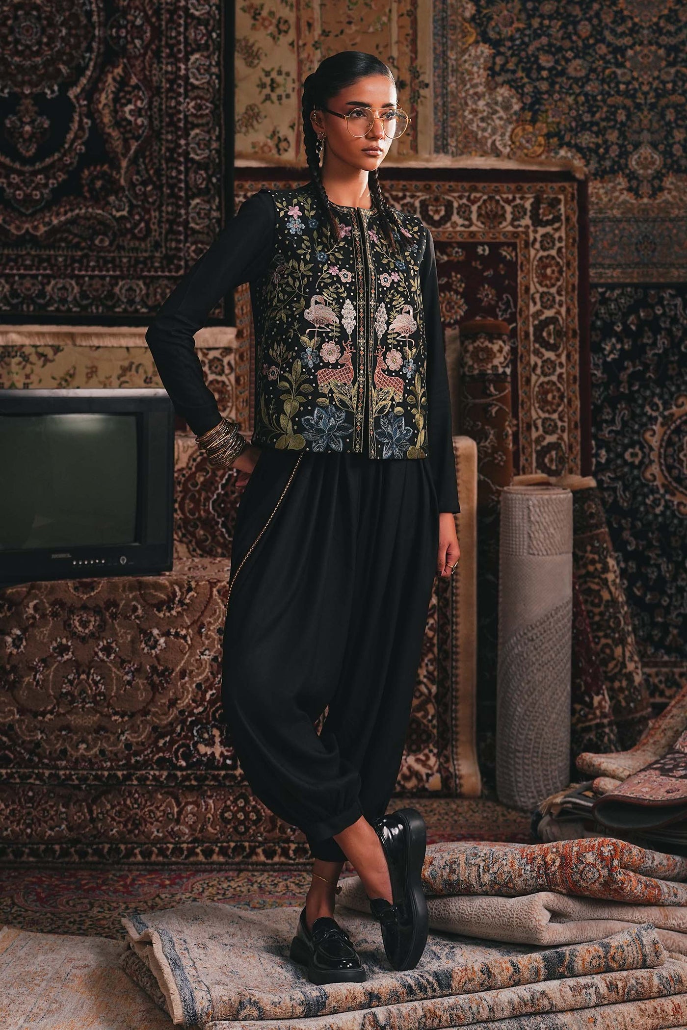 3 Piece Embroidered Khaddar Suit
