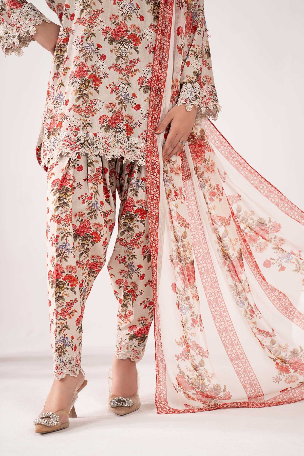 3 Piece Embroidered Lawn Suit - DWA2623-ESM-OFW