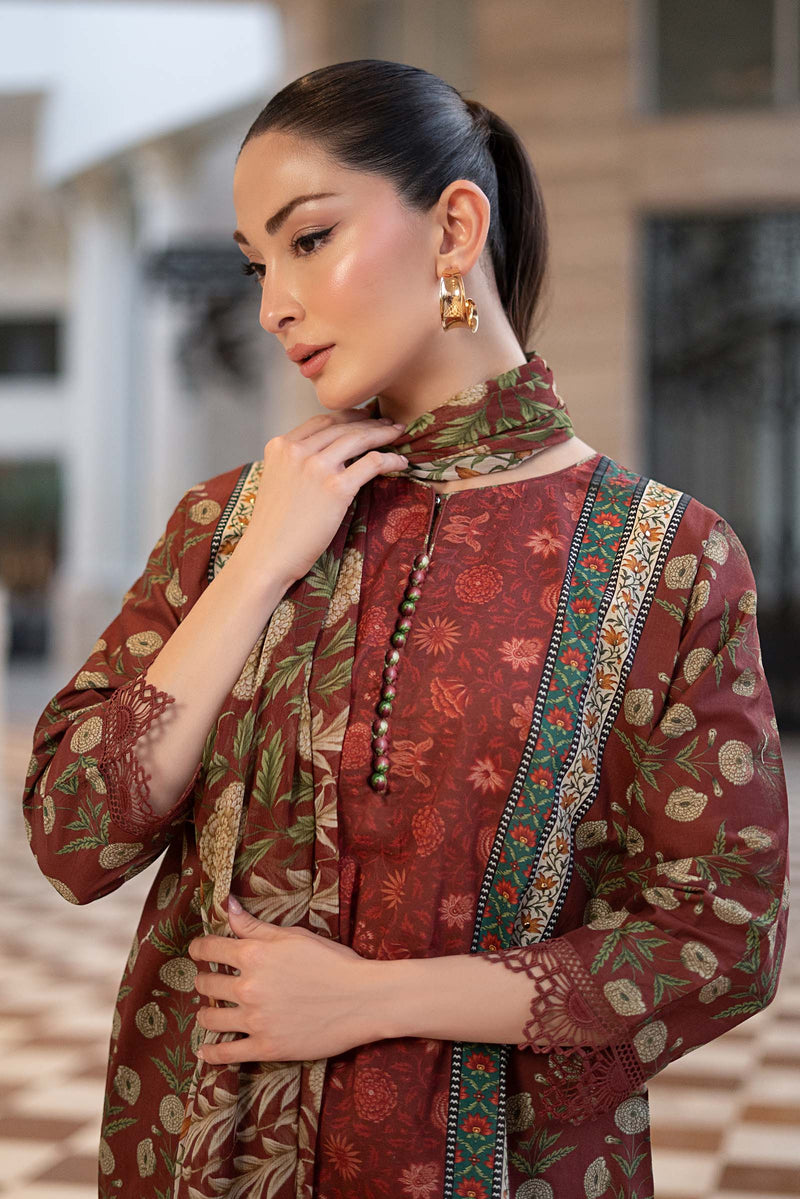 3 Piece Embroidered Lawn Suit