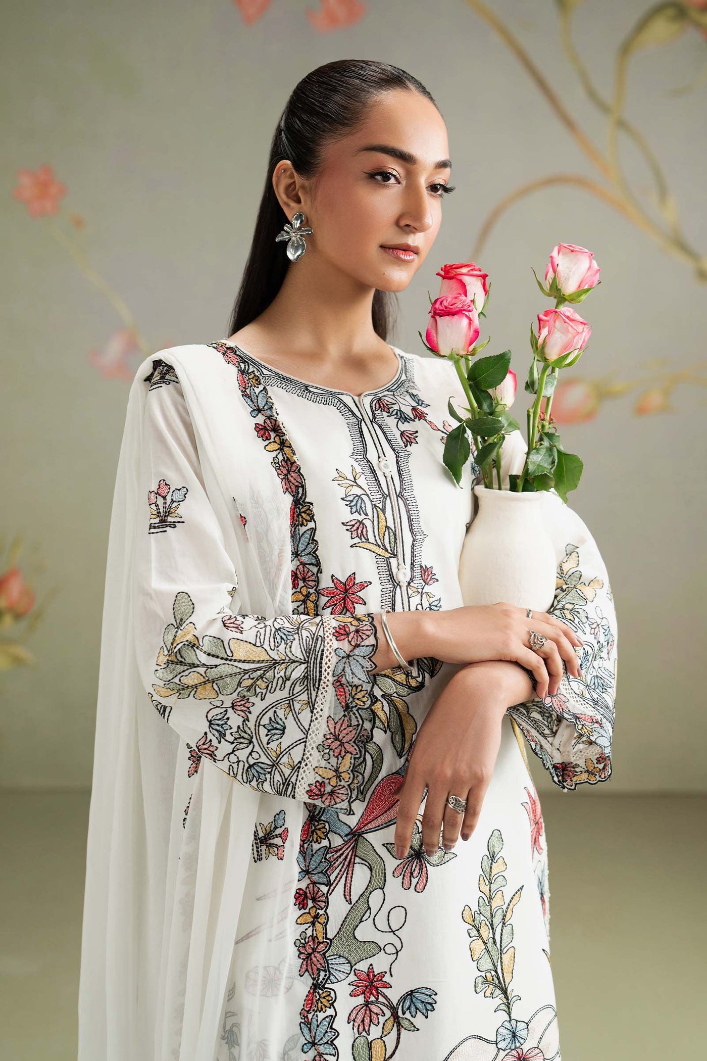 3 Piece Embroidered Lawn Suit