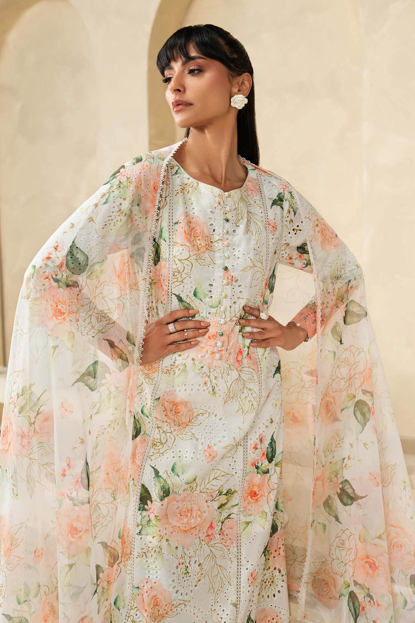 3 Piece Embroidered Lawn Suit