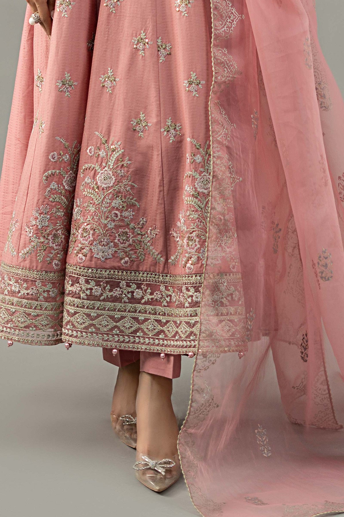 3 Piece Embroidered Dobby Lawn Suit
