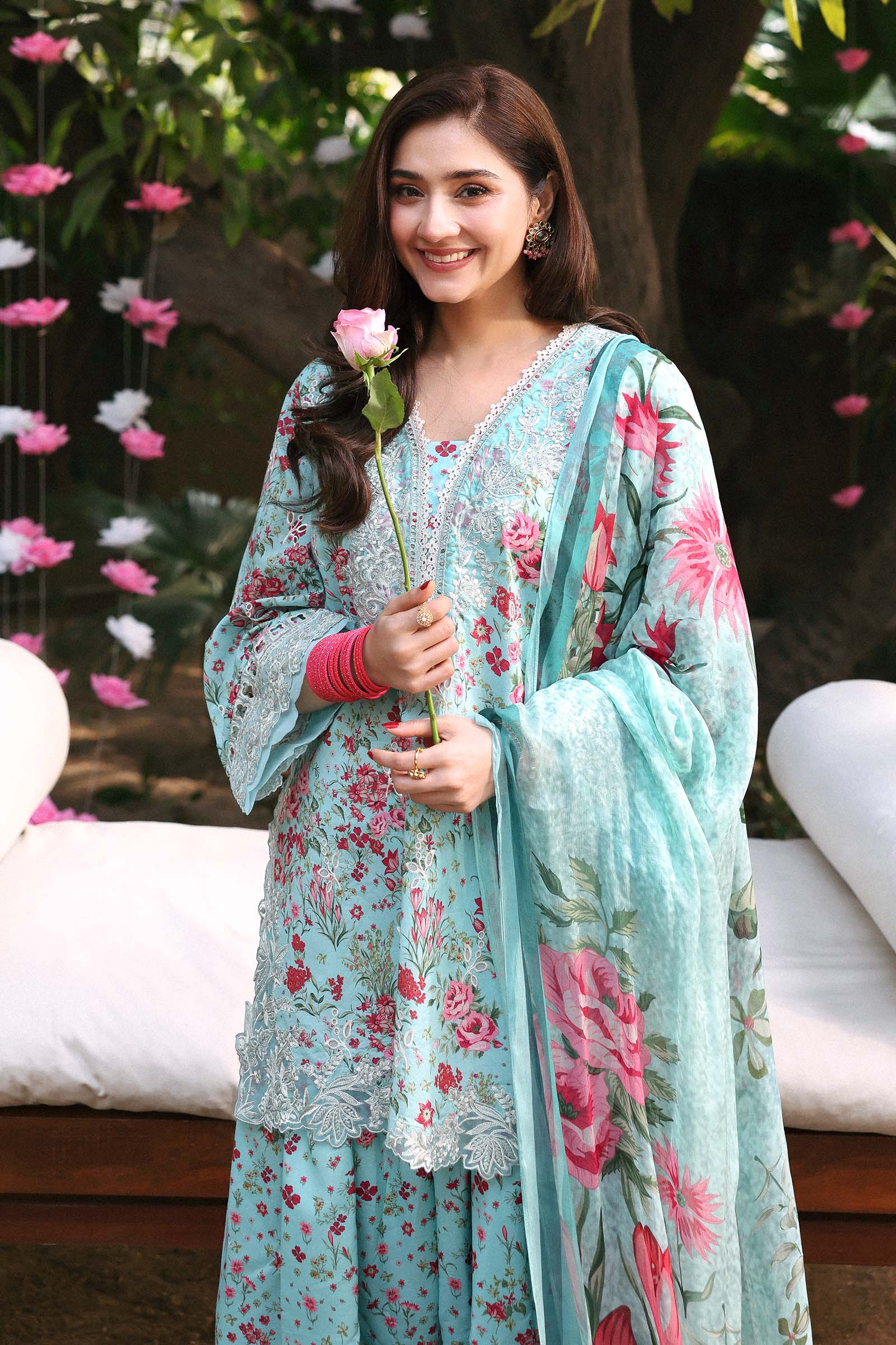 Fancy Stitched Eid Luxe Printkari 2024