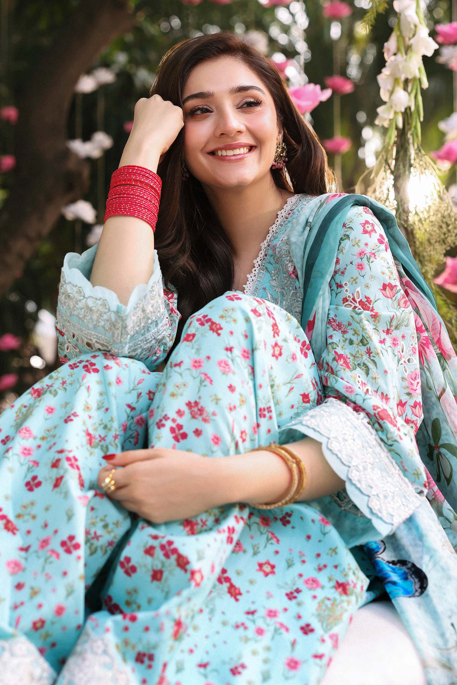 Fancy Stitched Eid Luxe Printkari 2024