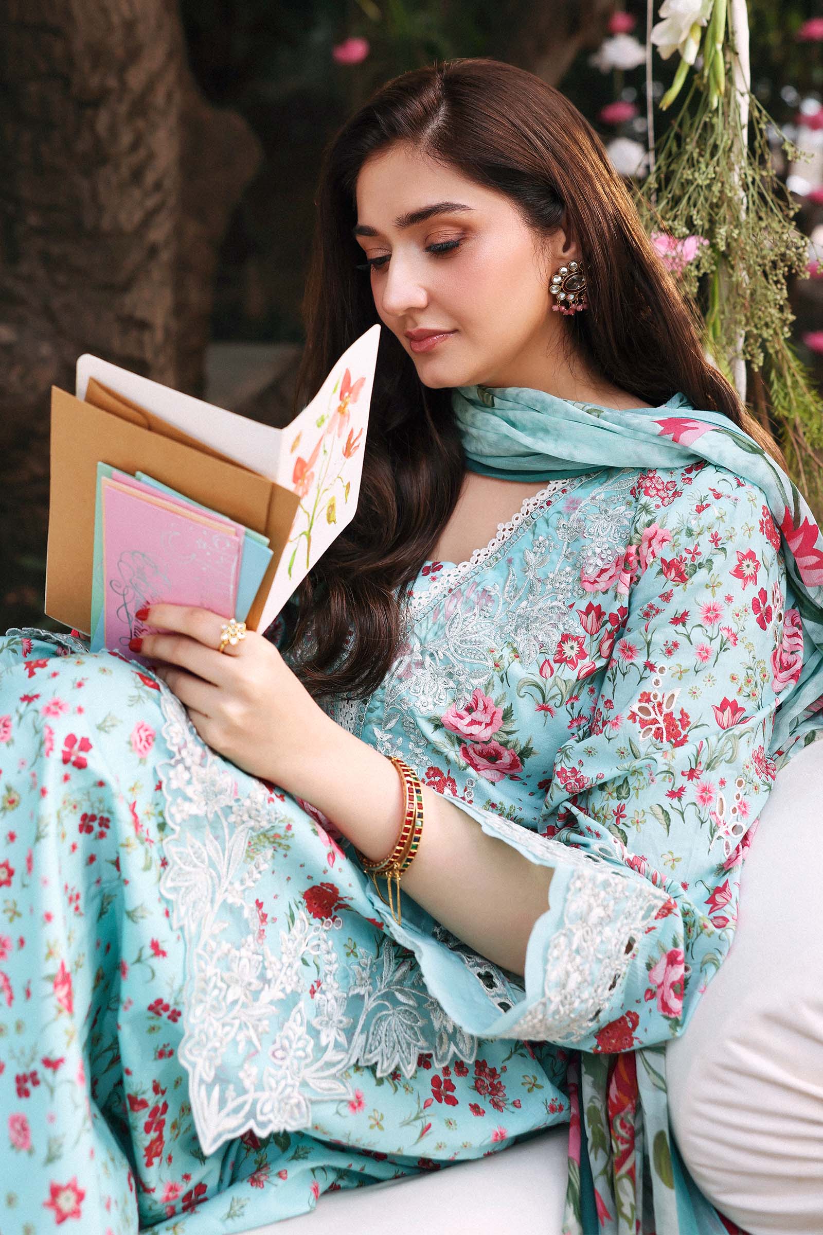 Fancy Stitched Eid Luxe Printkari 2024
