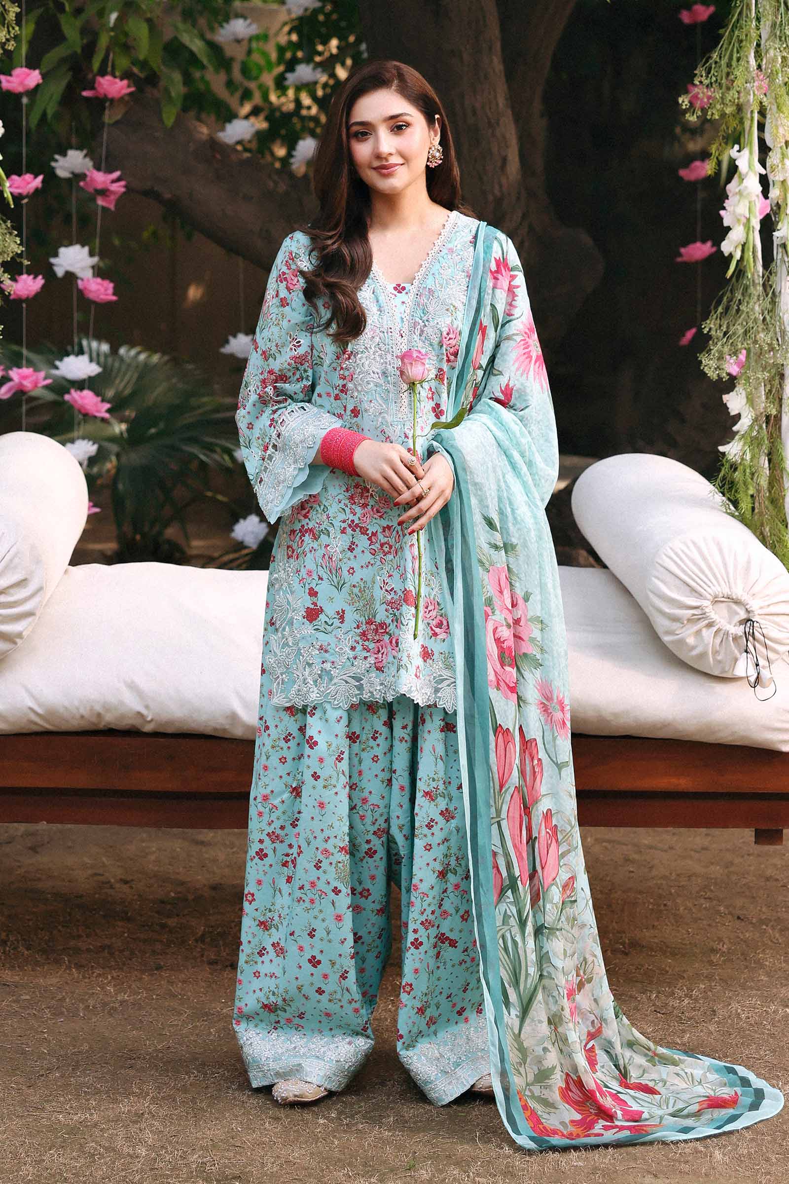 Fancy Stitched Eid Luxe Printkari 2024