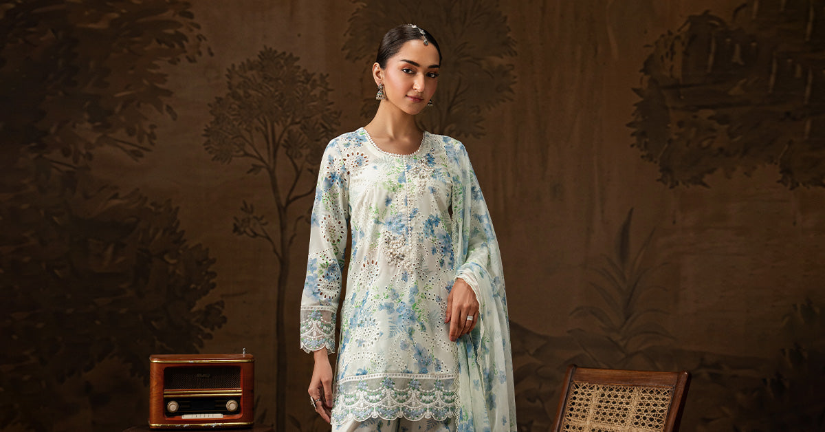 3 Piece Embroidered Lawn Suit