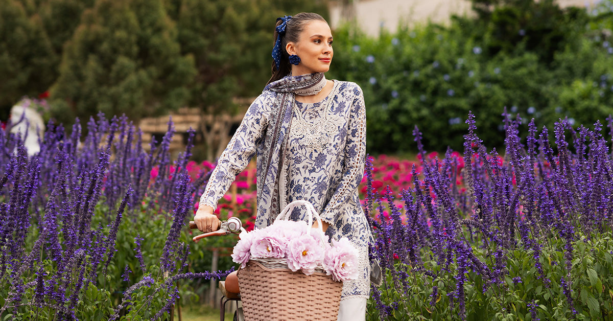 3 Piece Embroidered Raw Silk Suit
