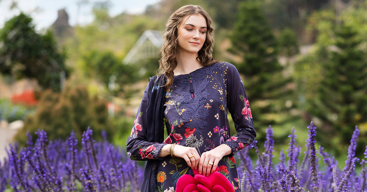 3 Piece Embroidered Lawn Suit