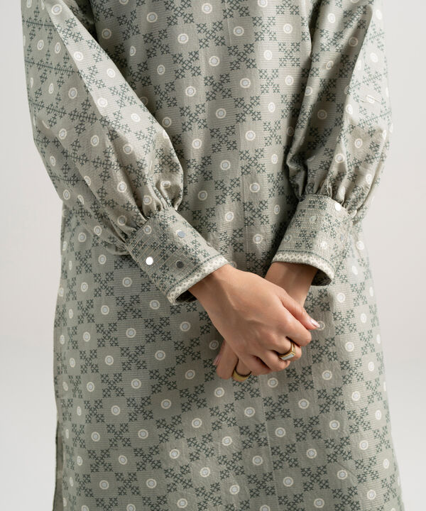 3 Piece - Printed Zari Lawn Suit