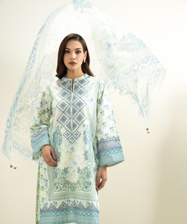 3 Piece - Embroidered Lawn Suit