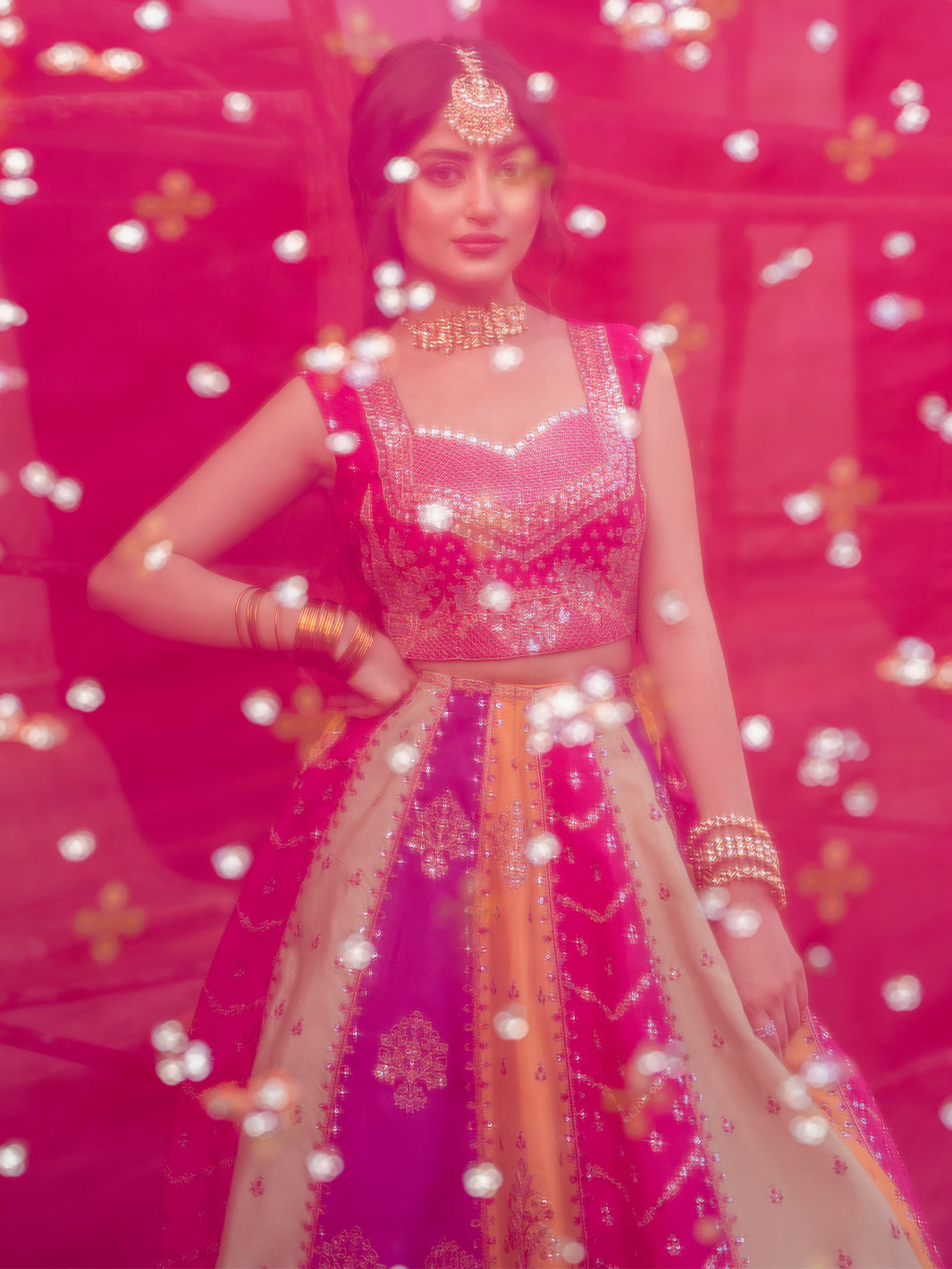 Mala Style — Mairaz Magenta Lehenga Set
