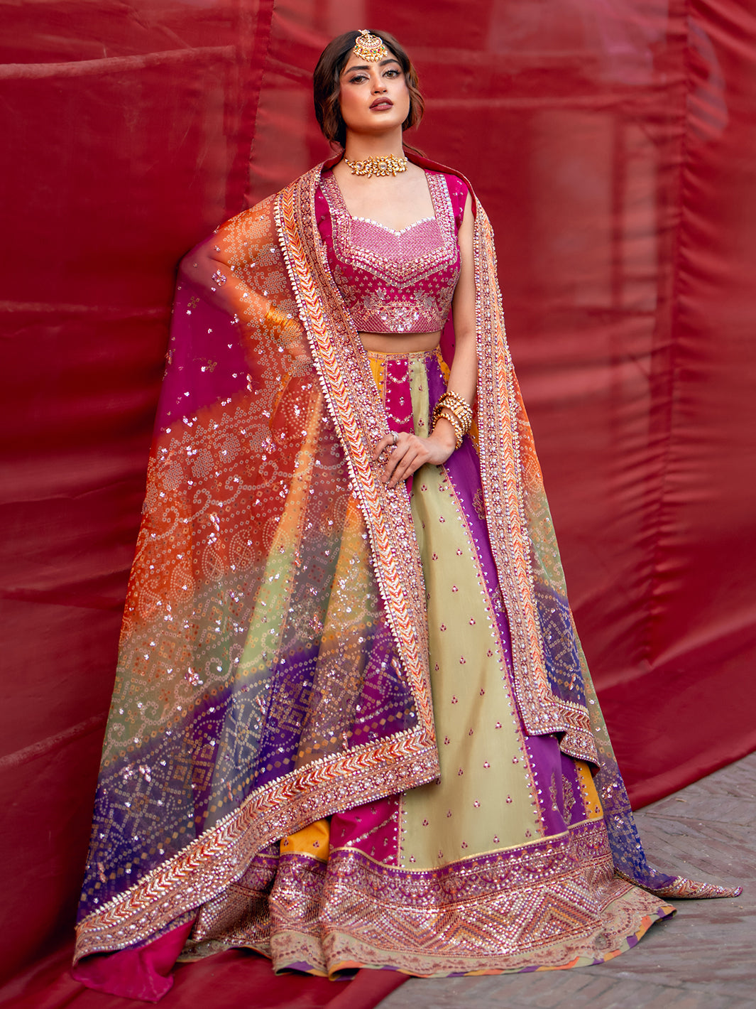 Mala Style — Mairaz Magenta Lehenga Set